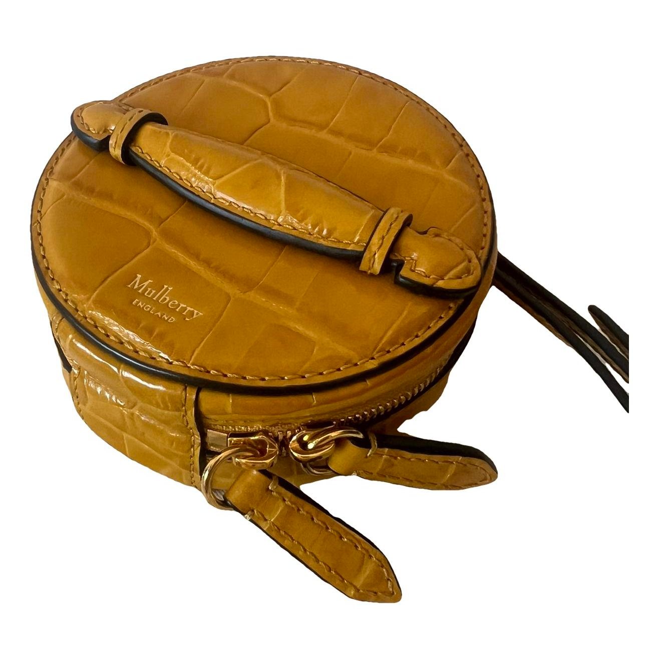 Leather clutch bag