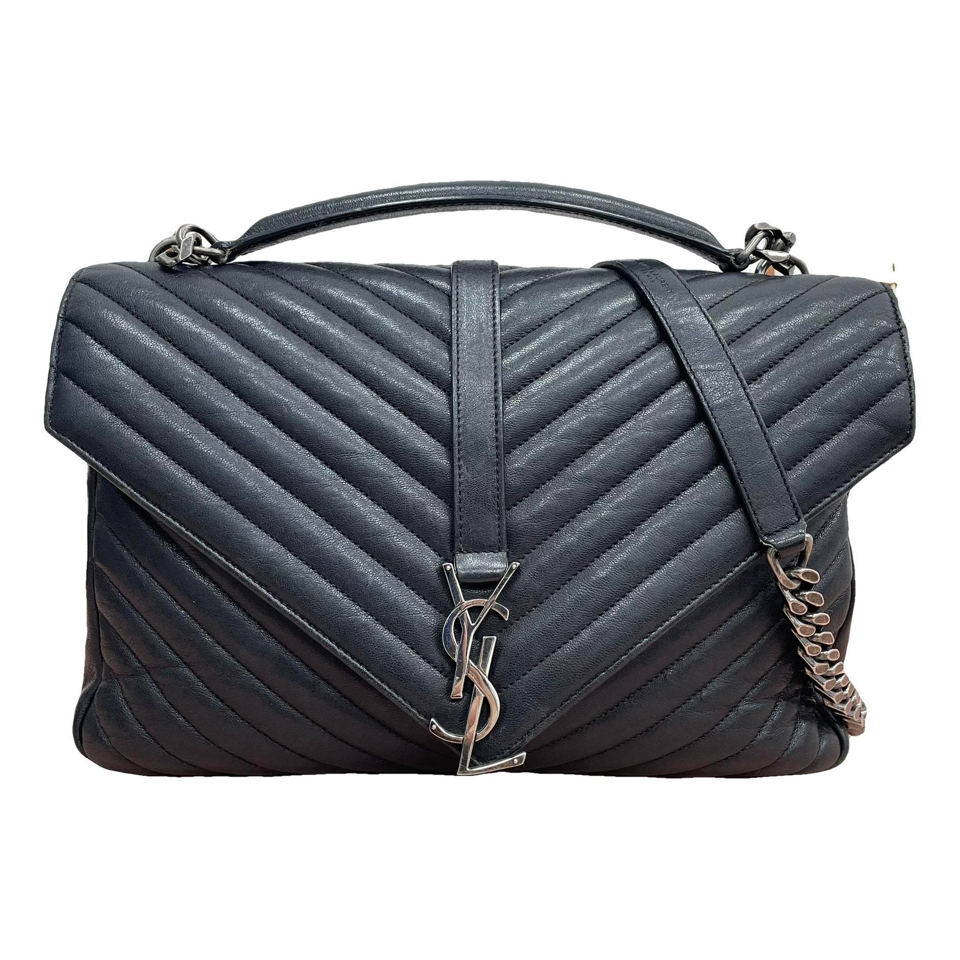 Collége monogramme leather handbag