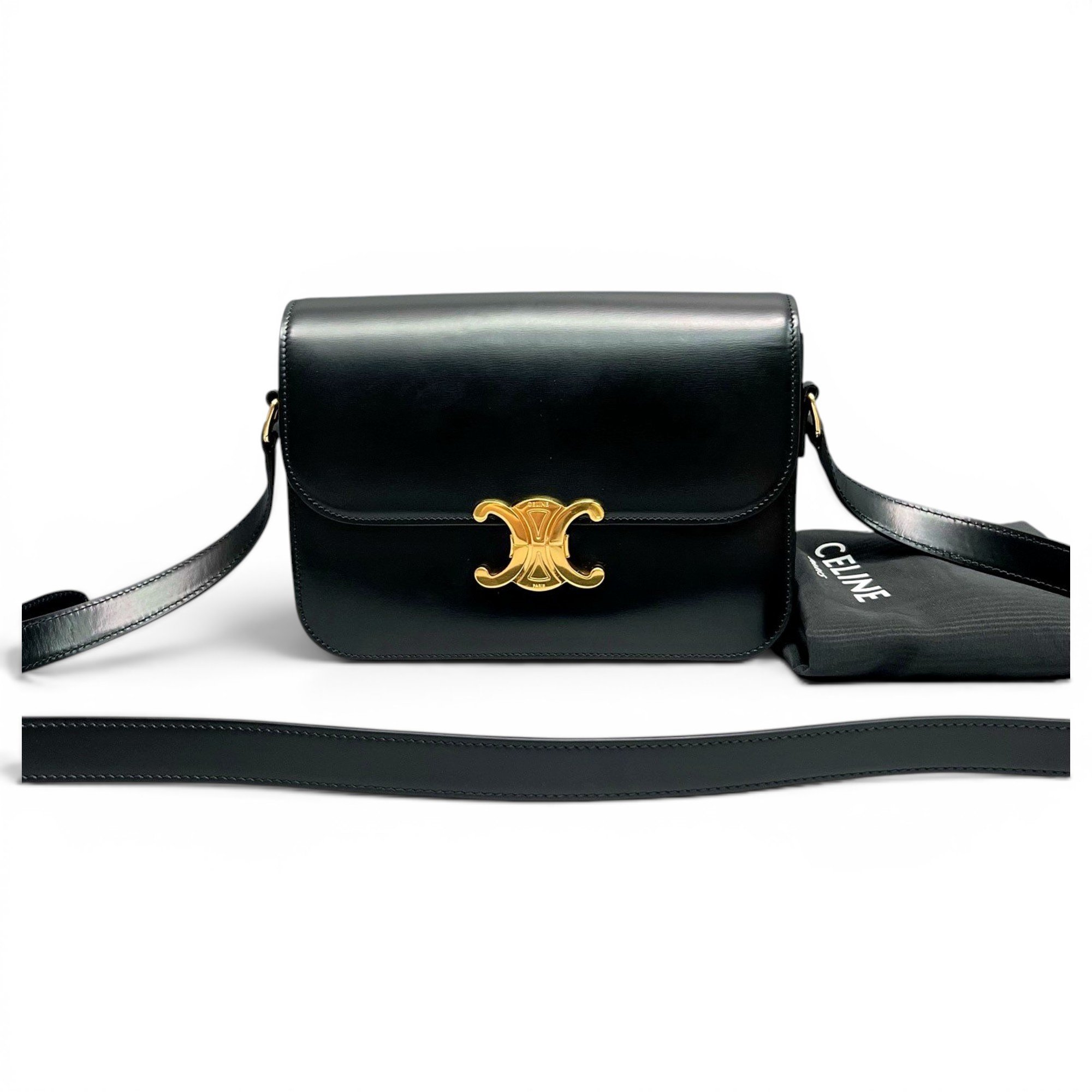 Triomphe leather handbag