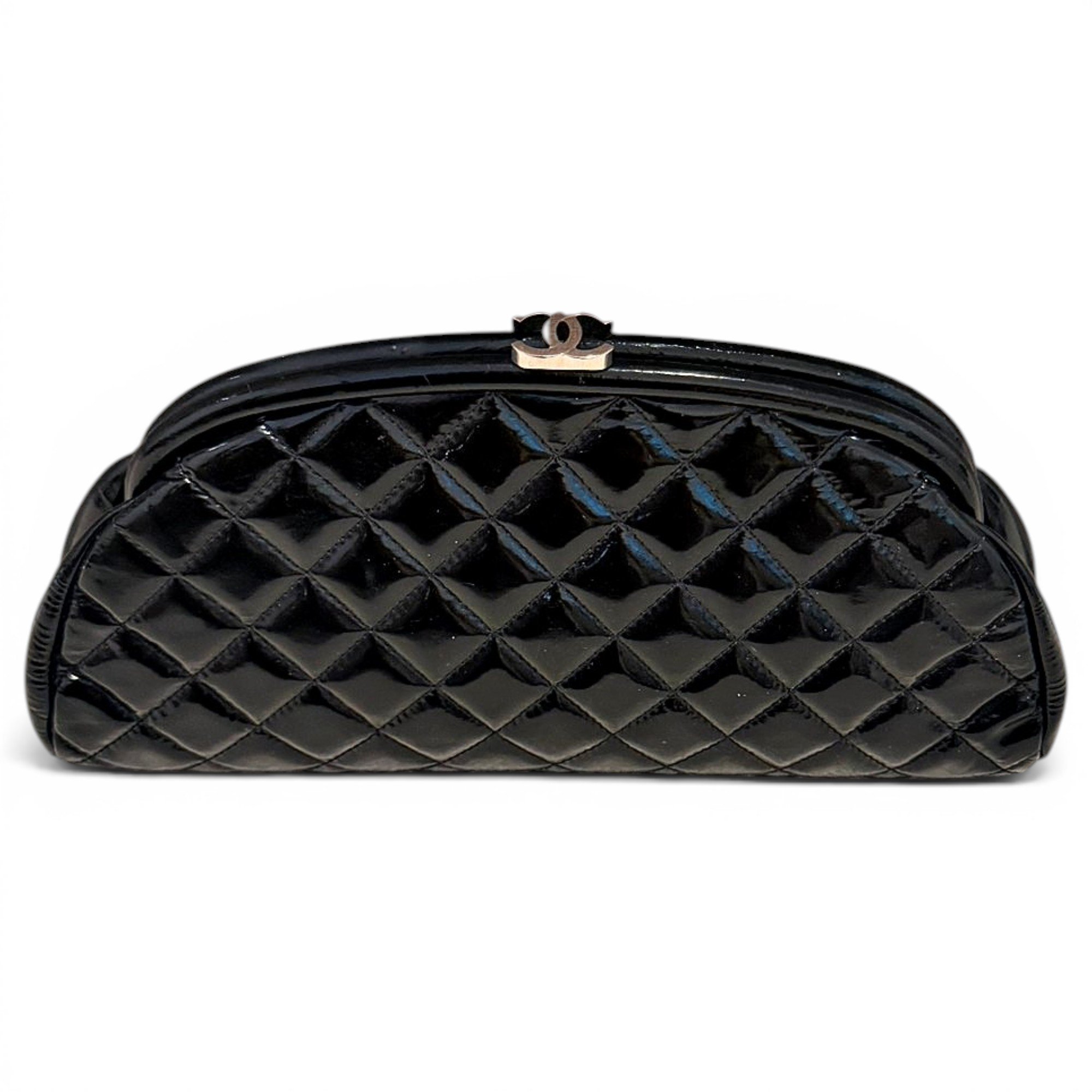 Leather clutch bag