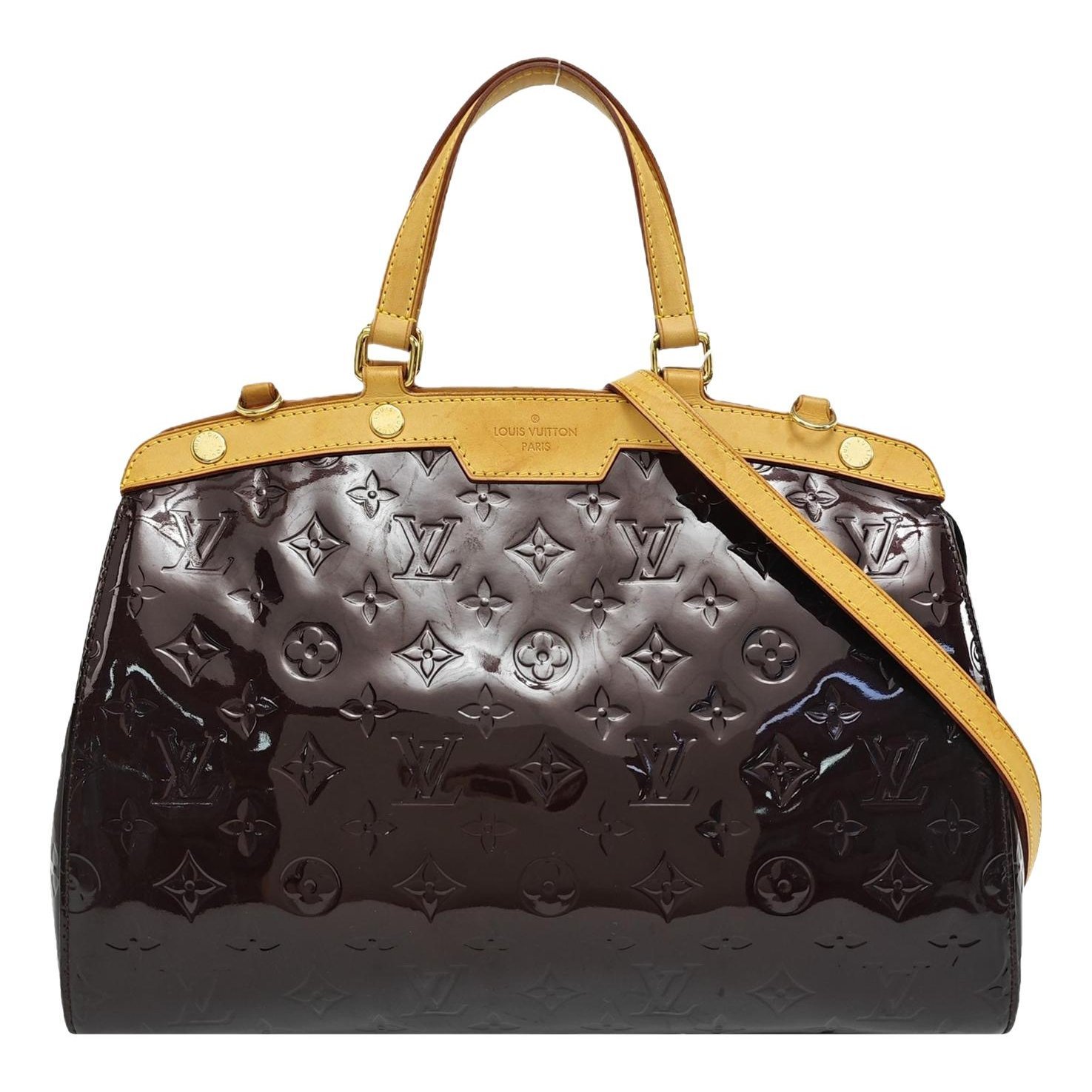 Patent leather handbag
