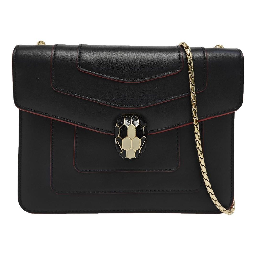 Serpenti leather handbag