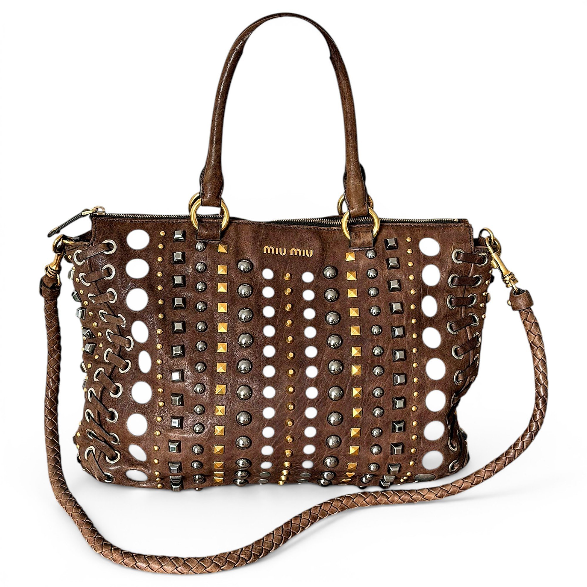Leather handbag