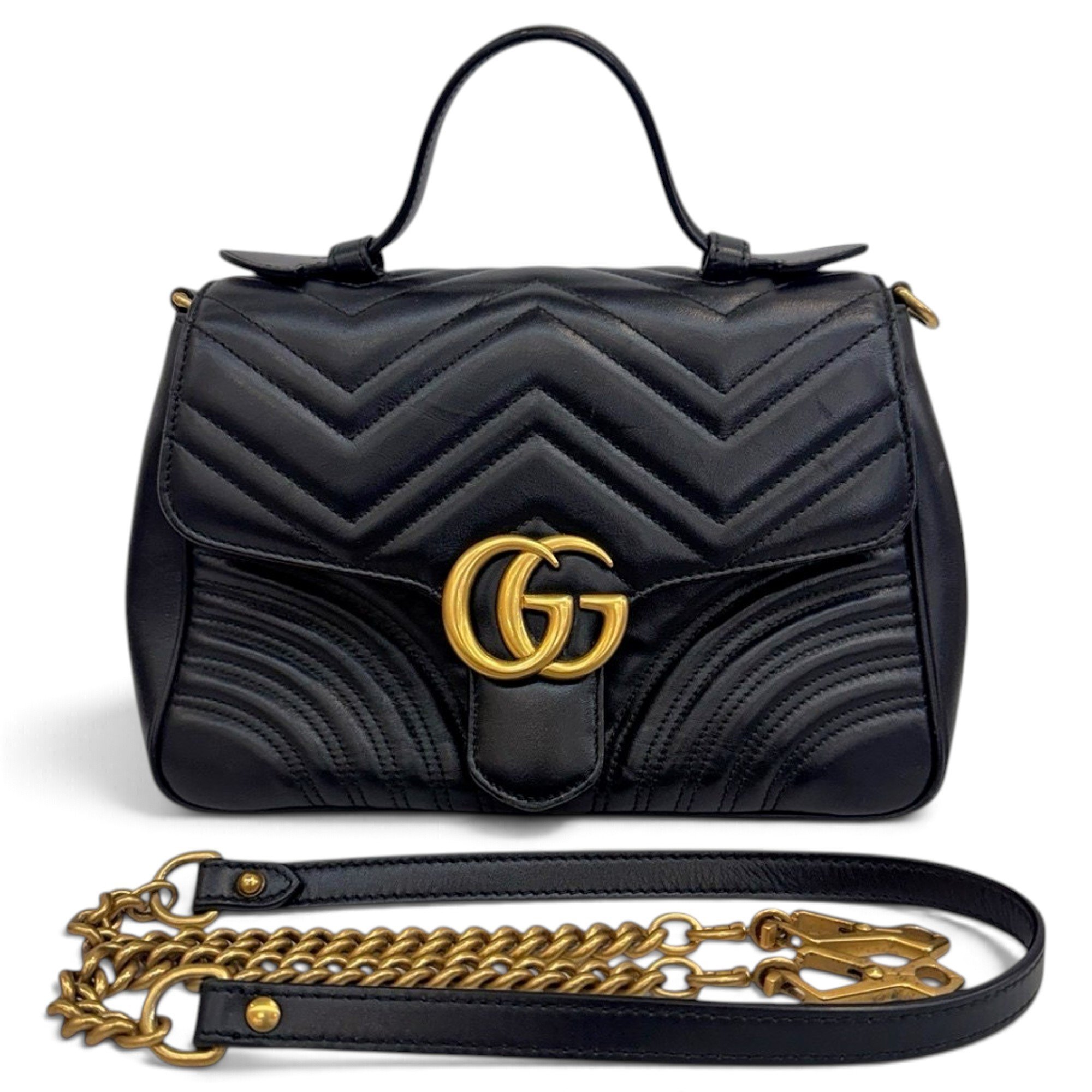 GG Marmont Flap leather handbag
