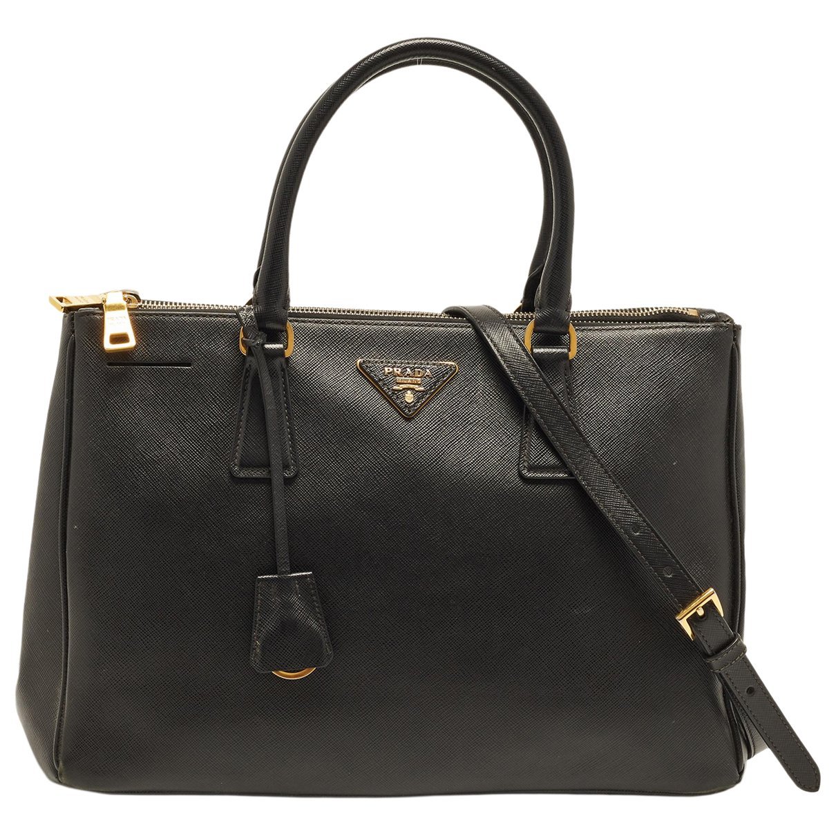 Double leather tote