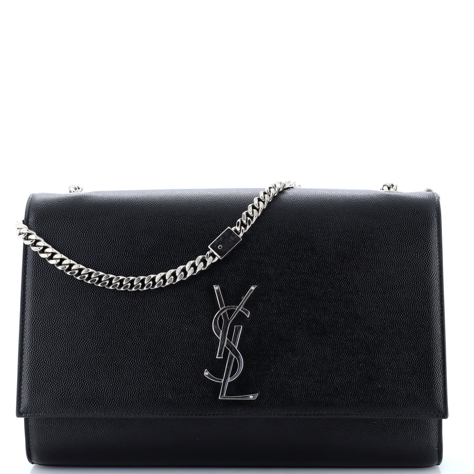 Classic Monogram Crossbody Bag Grainy Leather Large