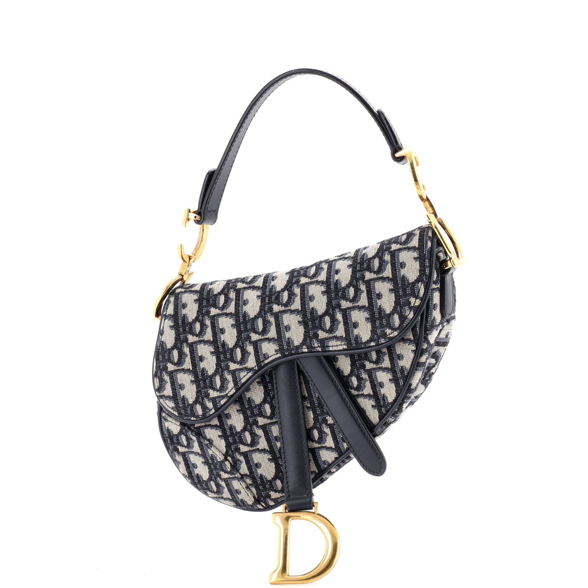 Dior Saddle Handbag Oblique Canvas Mini