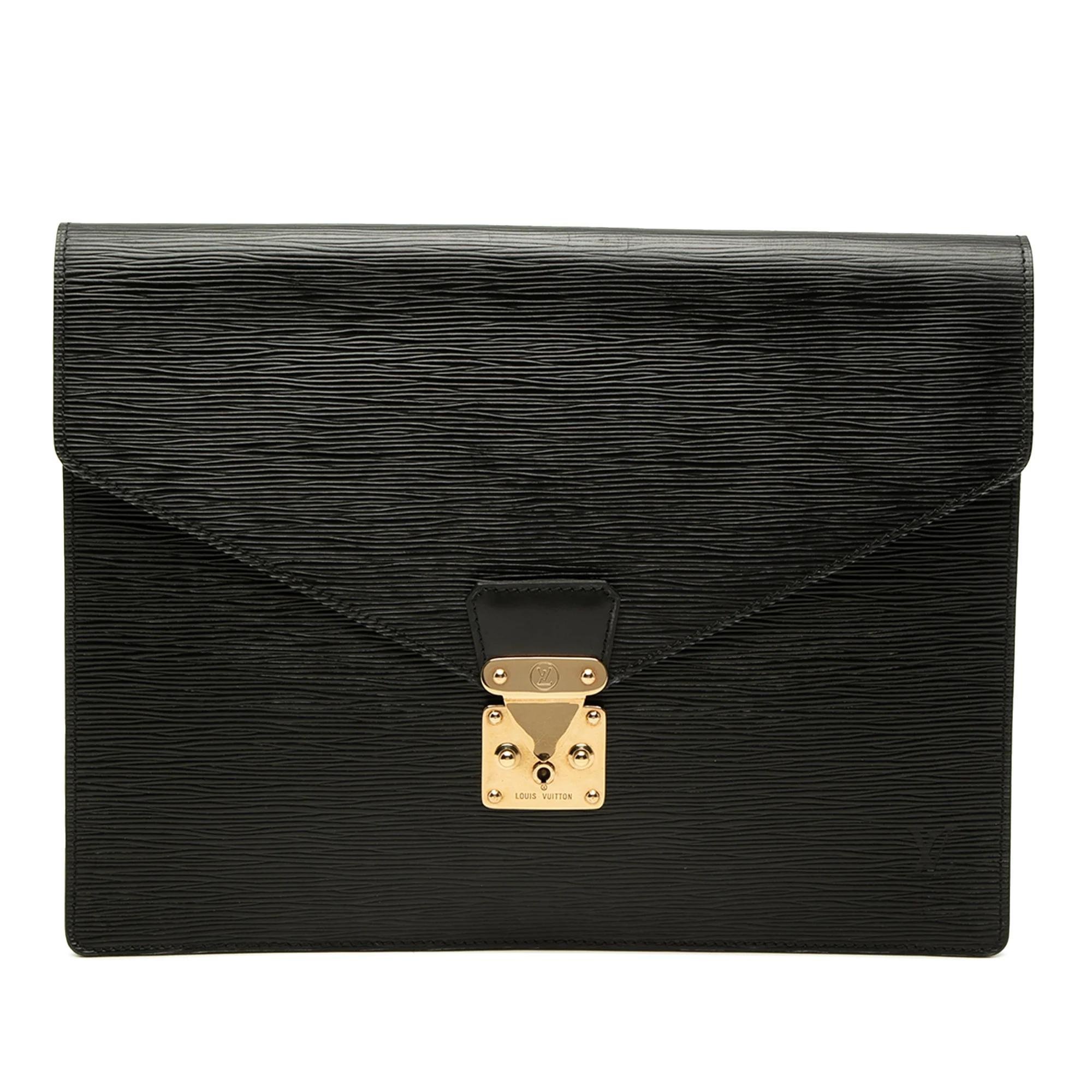 Sénateur leather clutch bag