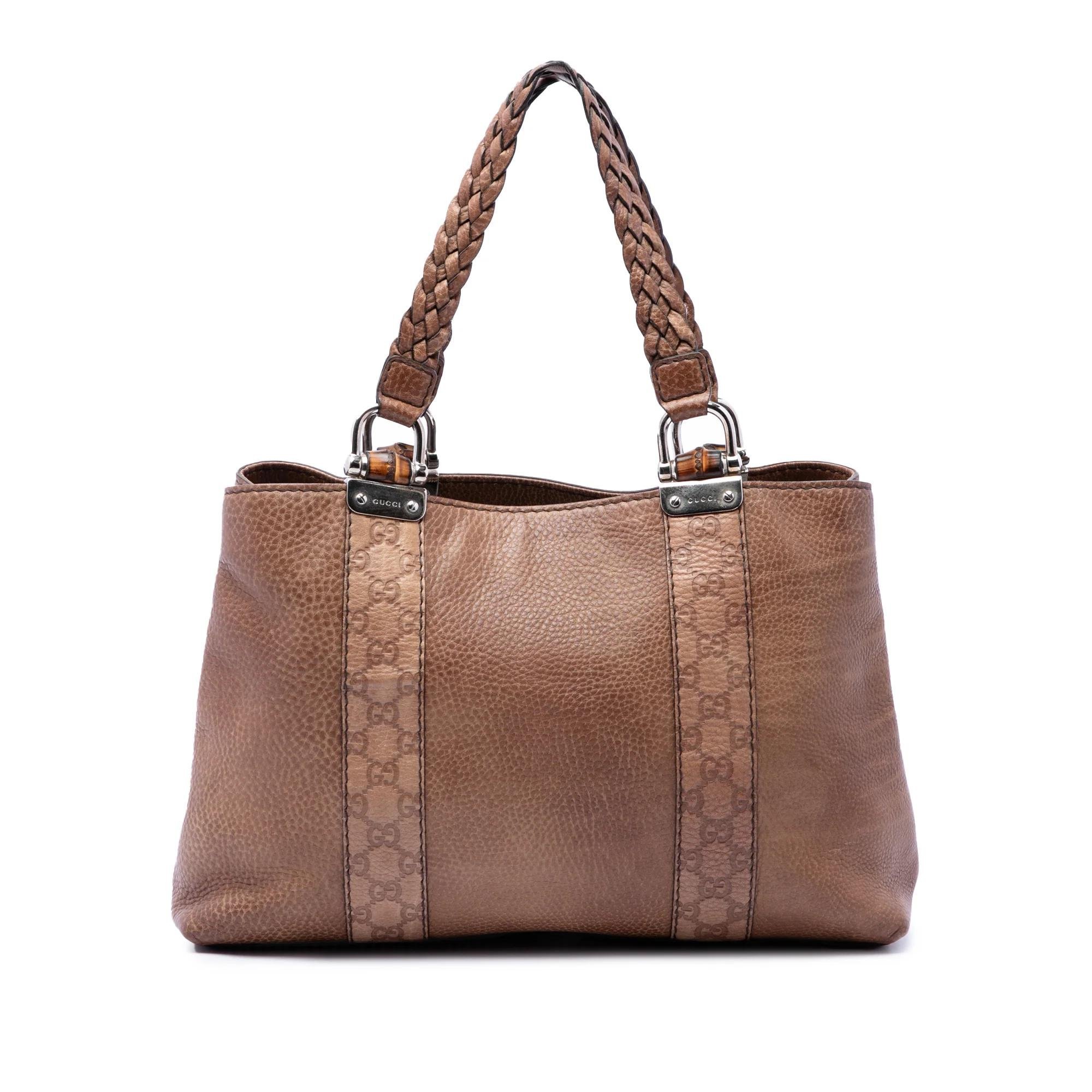 Bamboo pony-style calfskin handbag