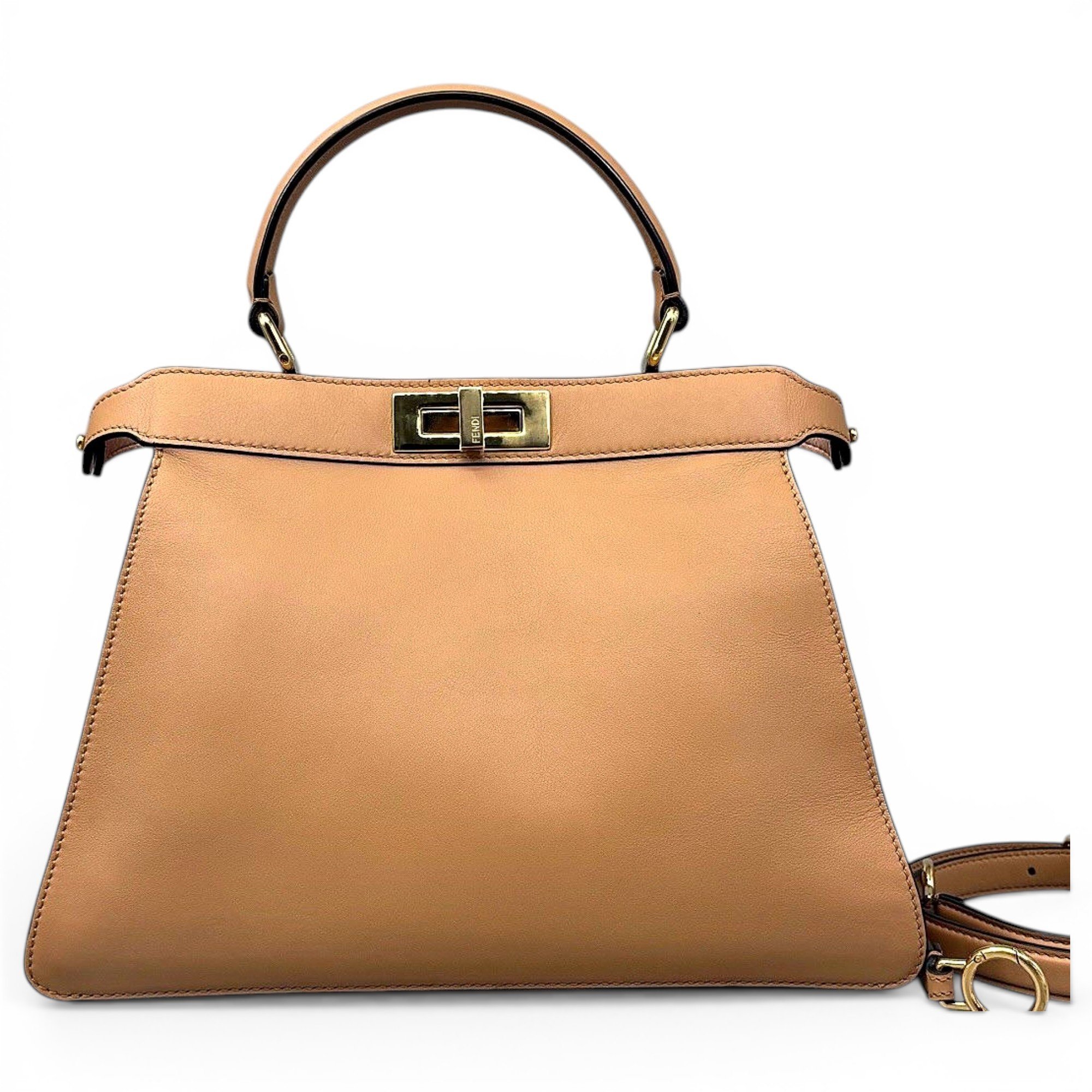 Peekaboo leather handbag