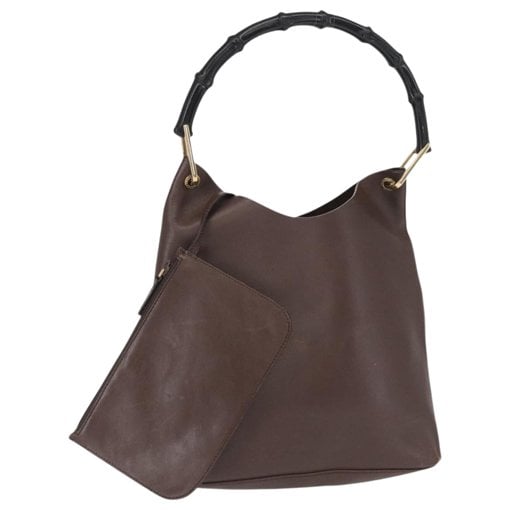 Bamboo leather handbag