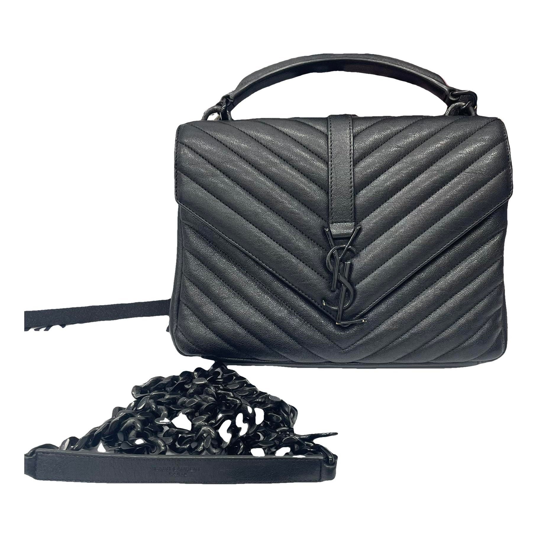 Collége monogramme leather handbag