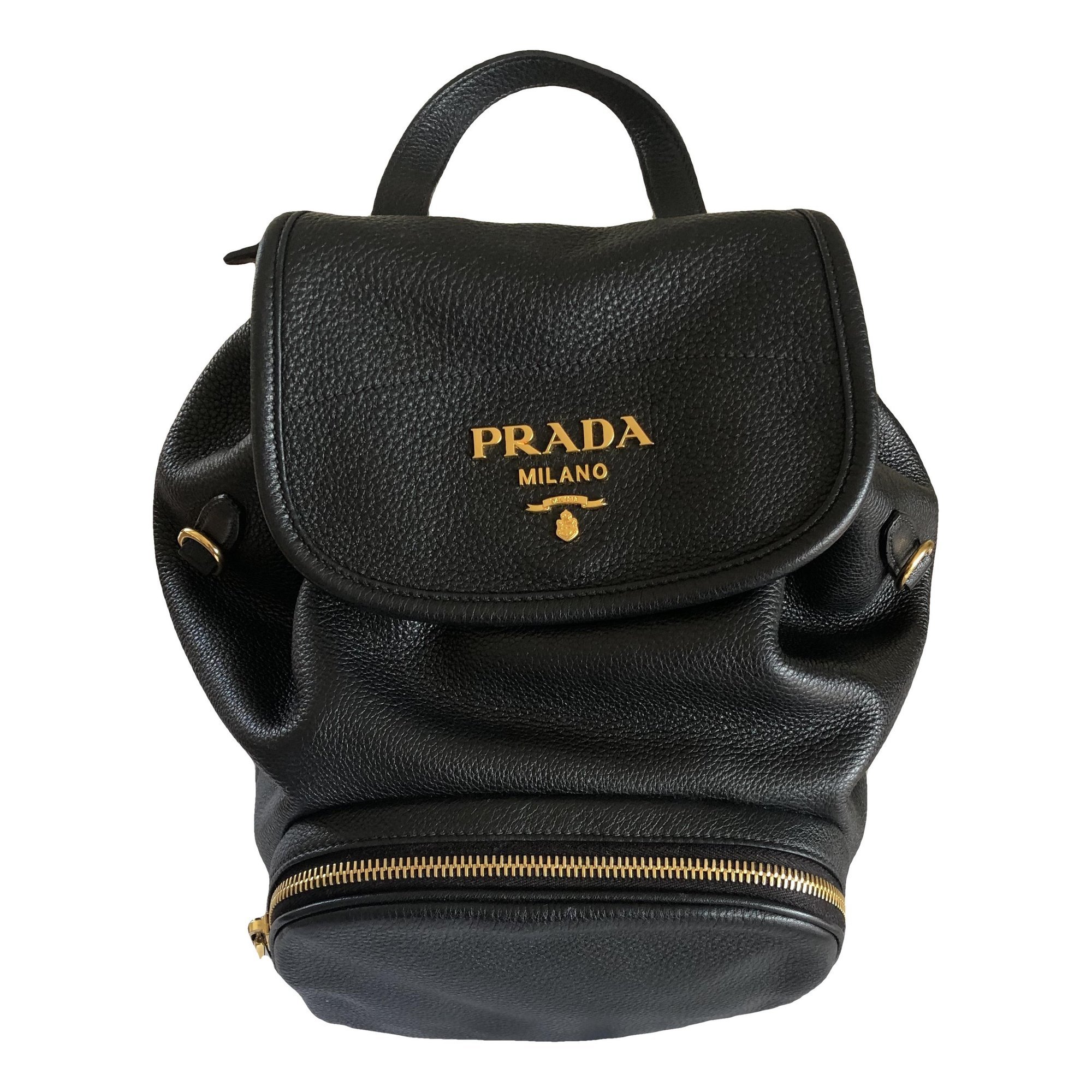 Patent leather backpack