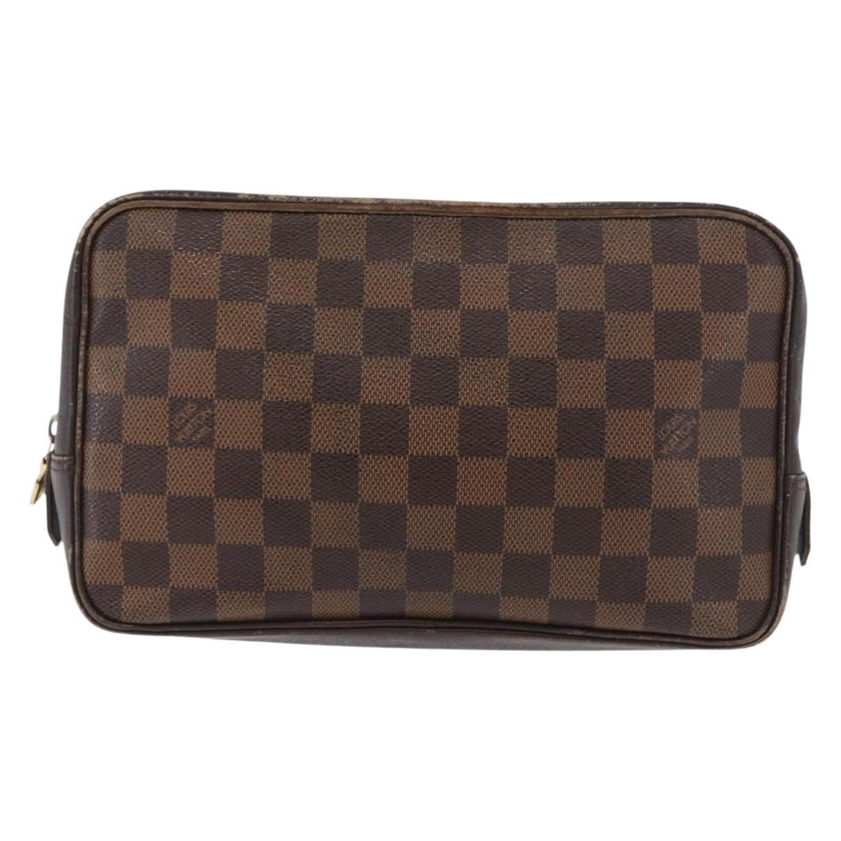 Leather clutch bag