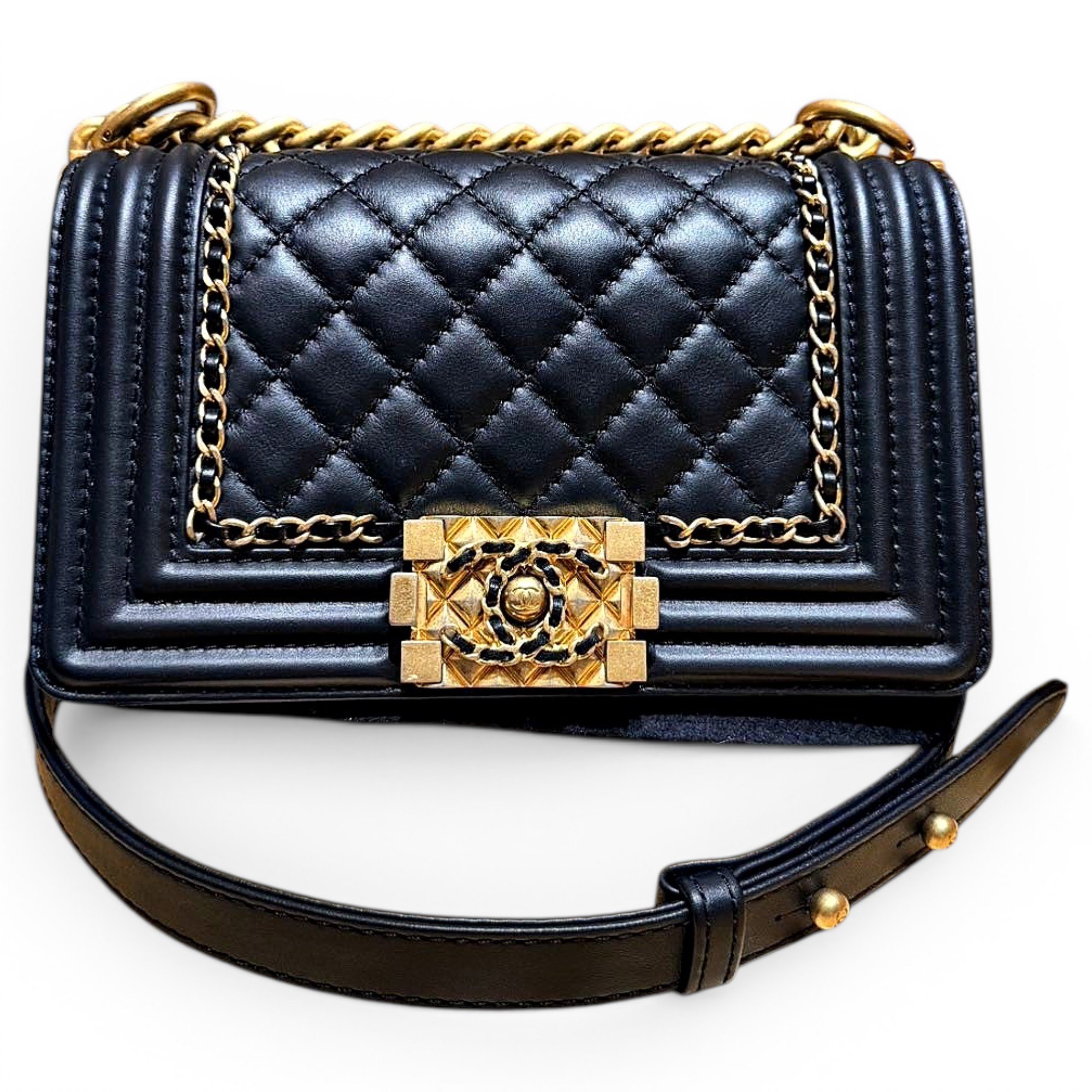 Boy leather crossbody bag