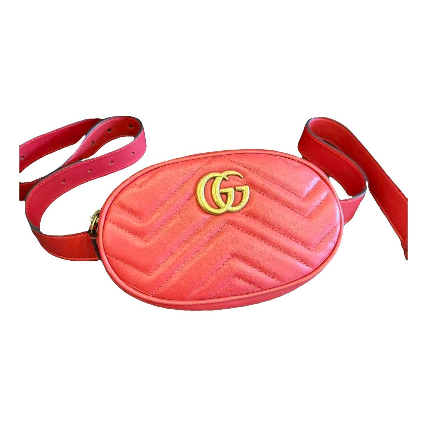 GG Marmont Oval leather handbag