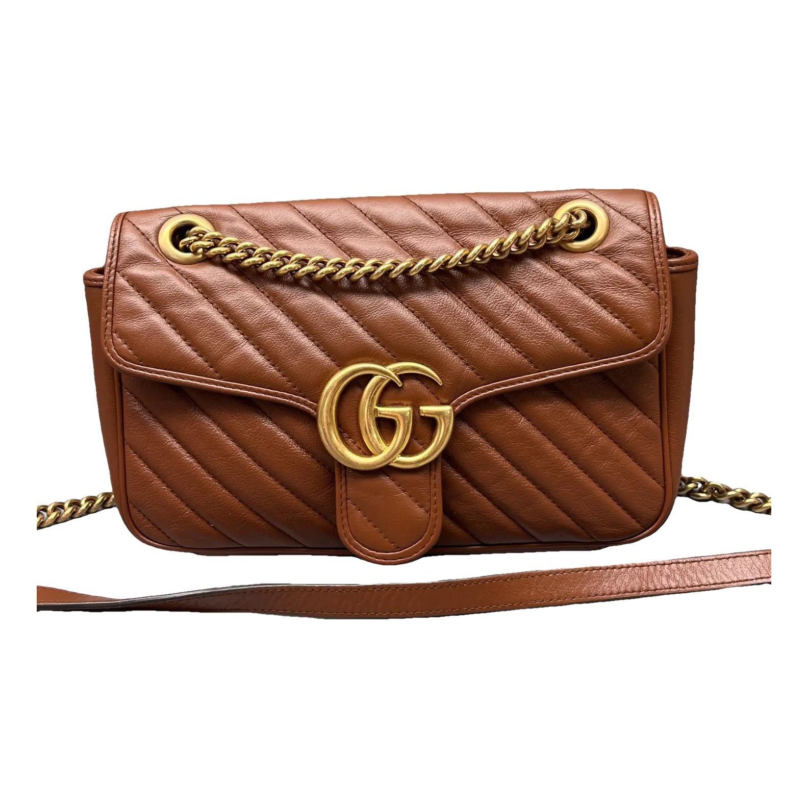 GG Marmont Flap leather crossbody bag