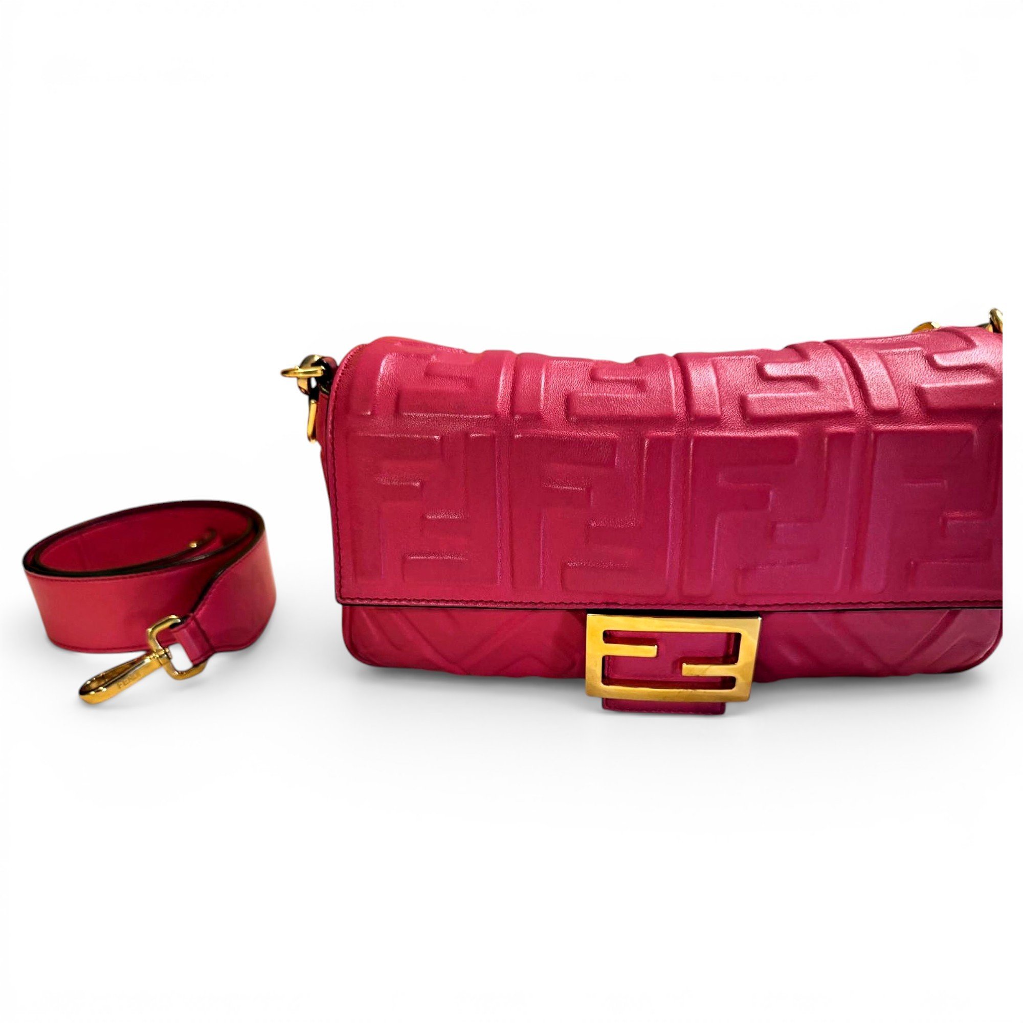 Baguette leather handbag