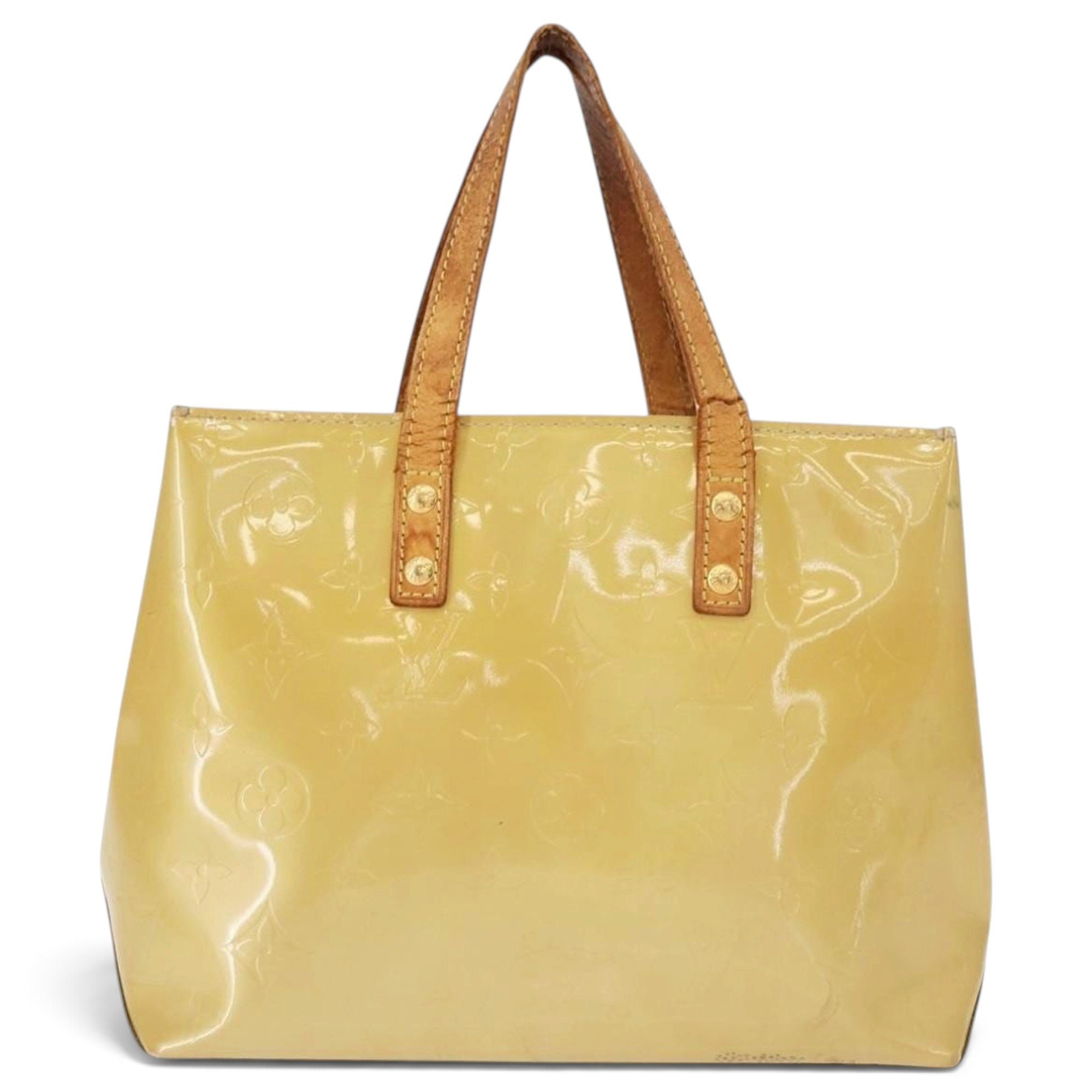 Reade patent leather handbag