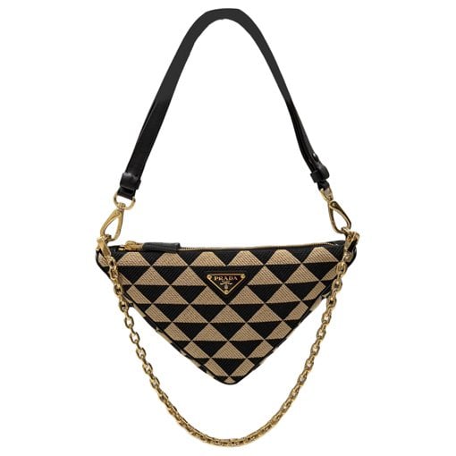 Triangle cloth handbag