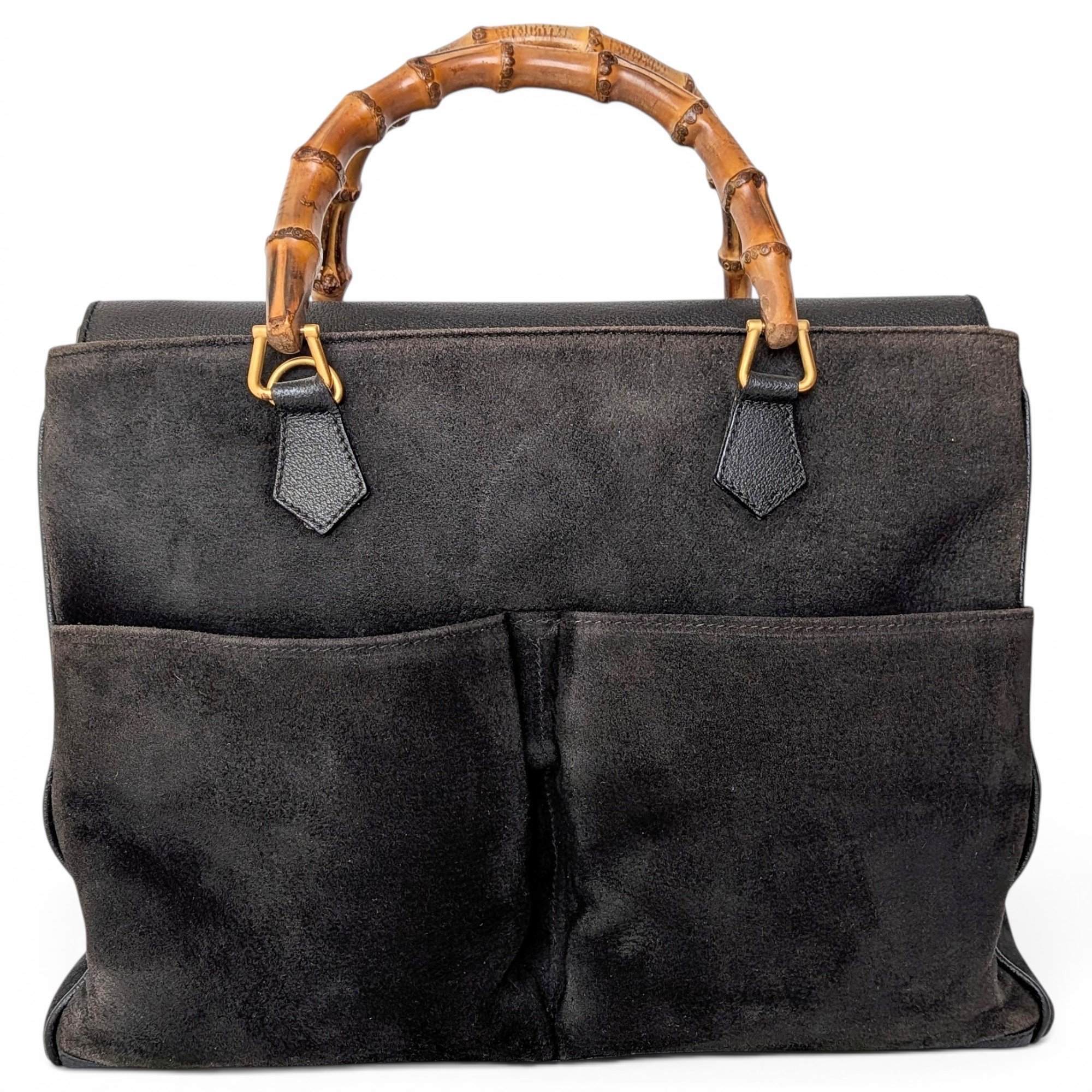 Bamboo leather handbag