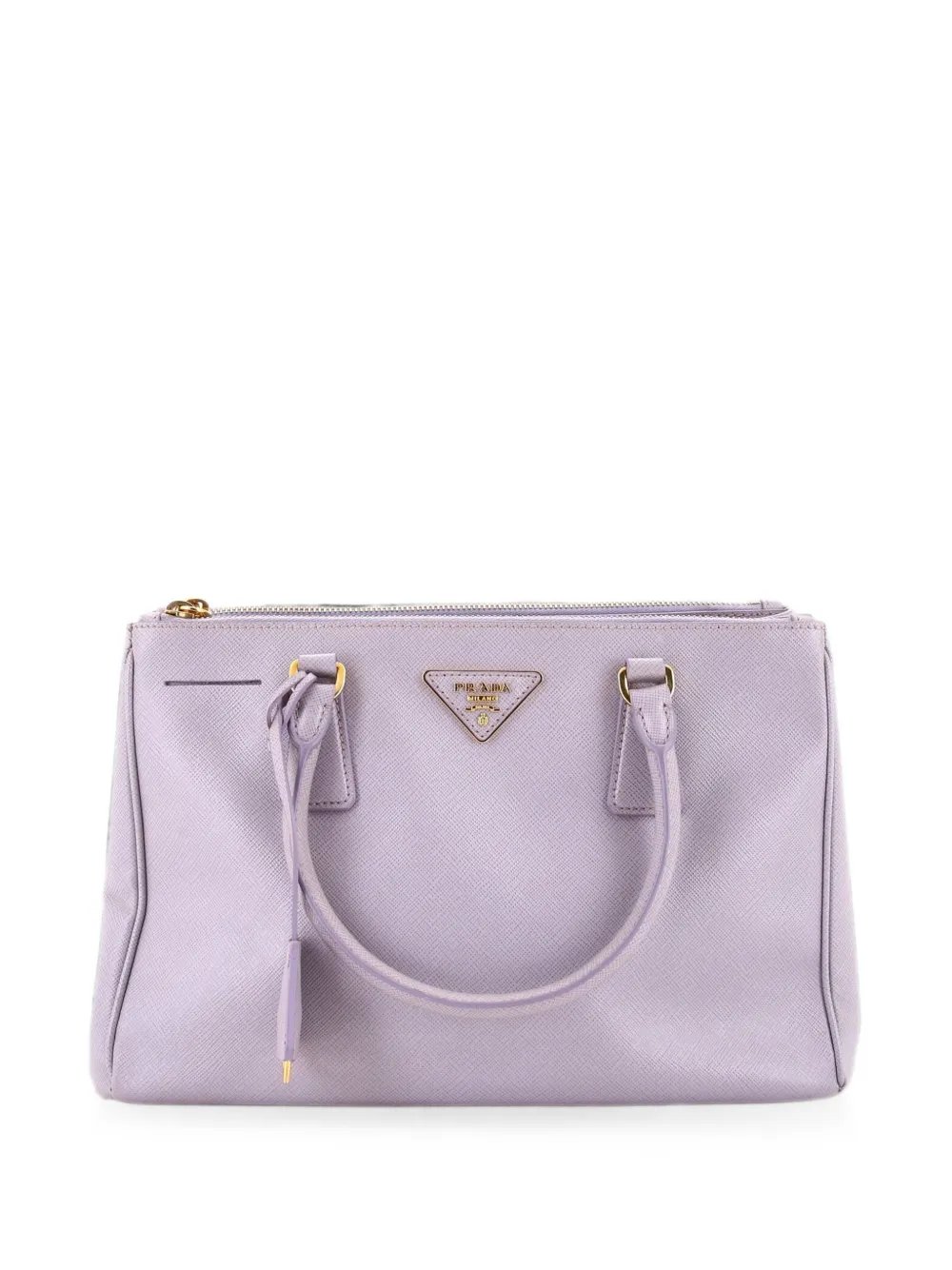 Double Zip Lux Saffiano Leather Small tote bag