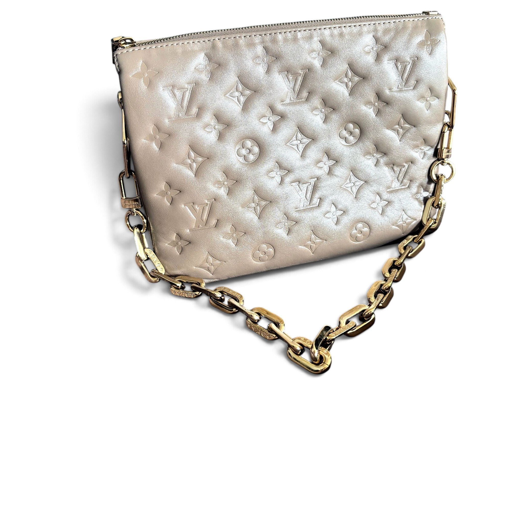 Coussin leather handbag