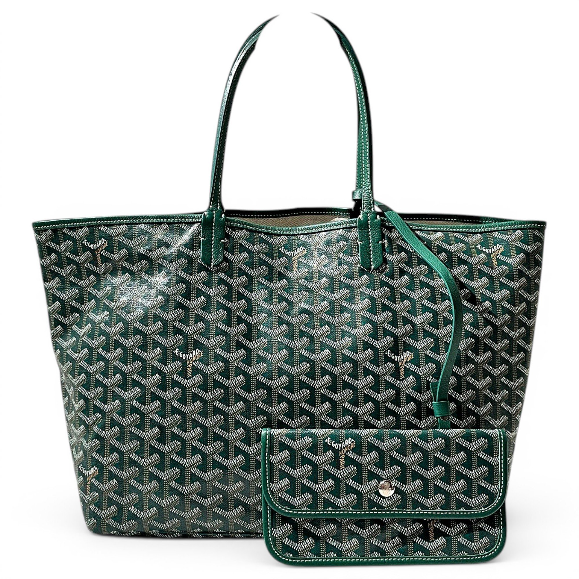 Goyard Saint-Louis leather handbag