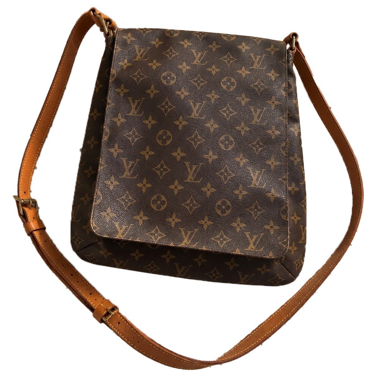 Musette leather crossbody bag