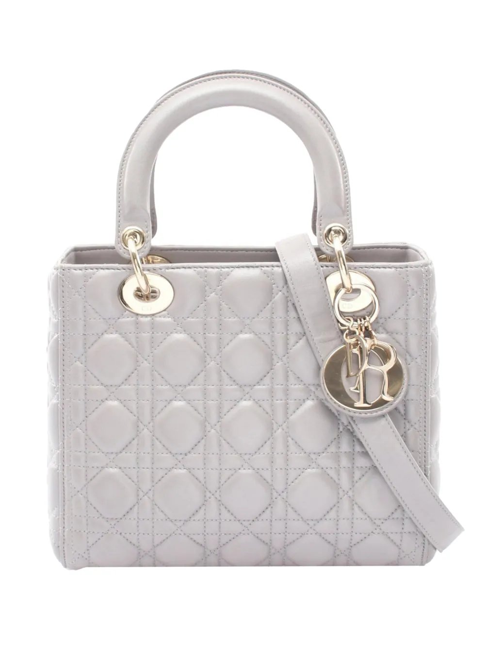 2010-2026 Medium Lambskin Cannage Lady Dior satchel