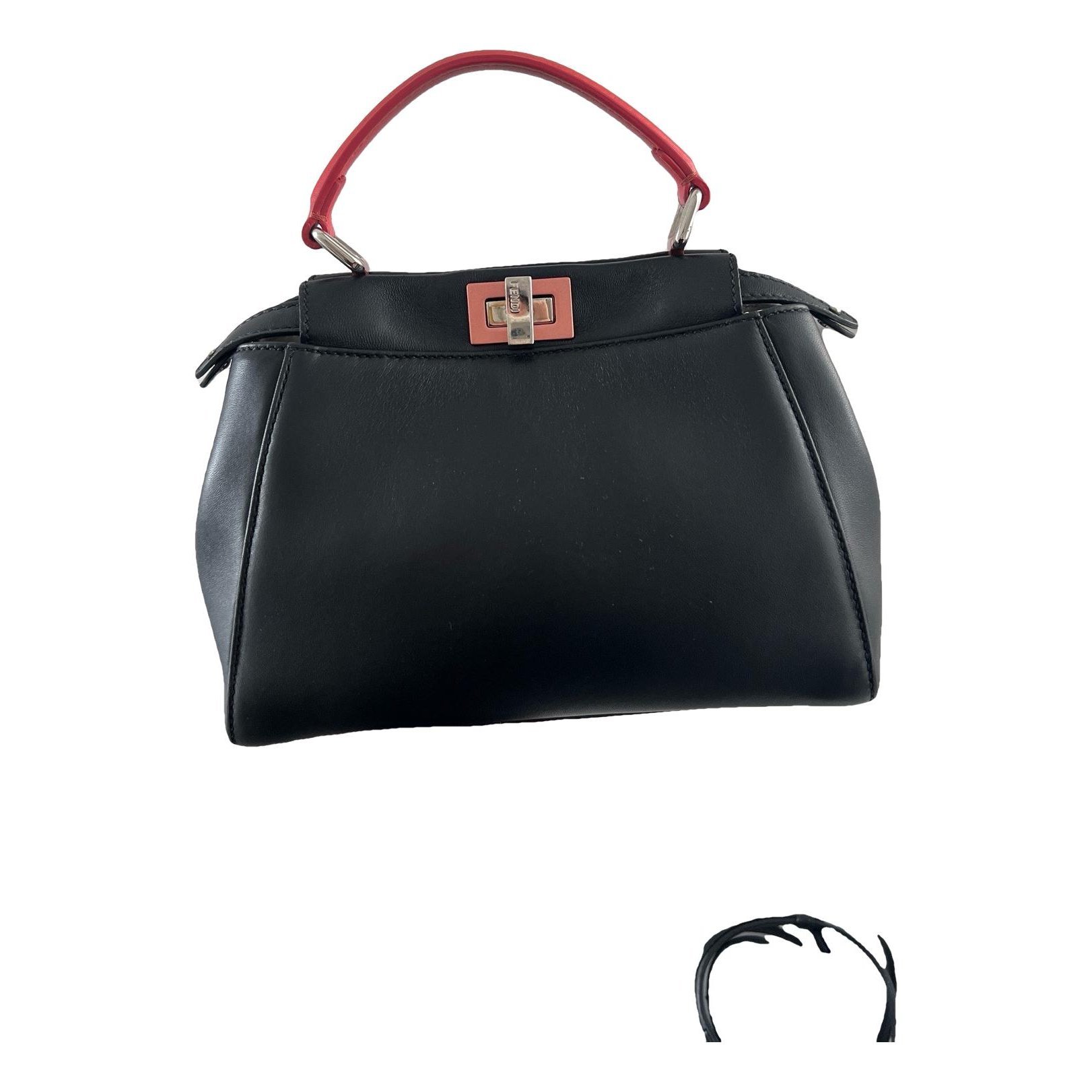 Peekaboo leather handbag