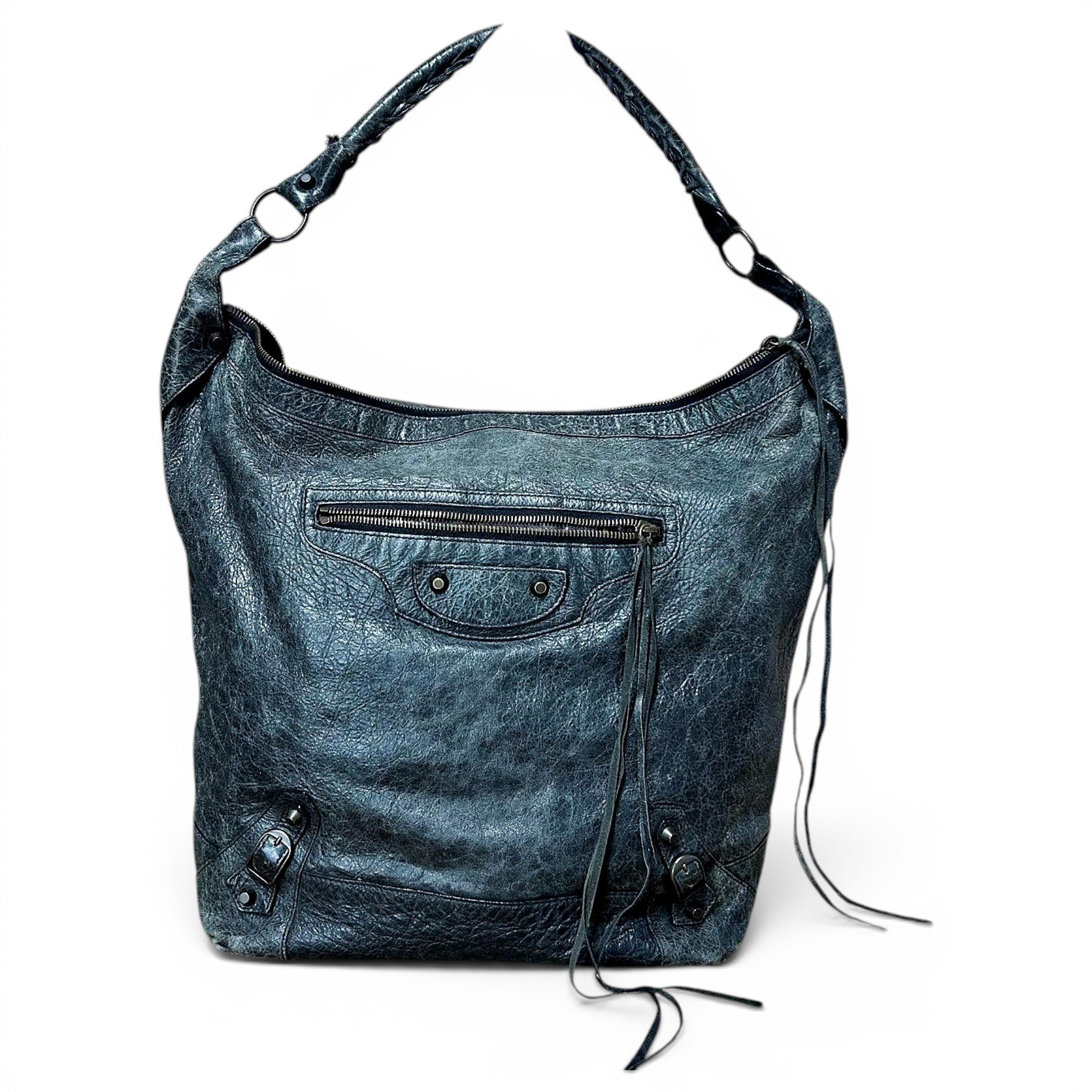 Papier leather handbag