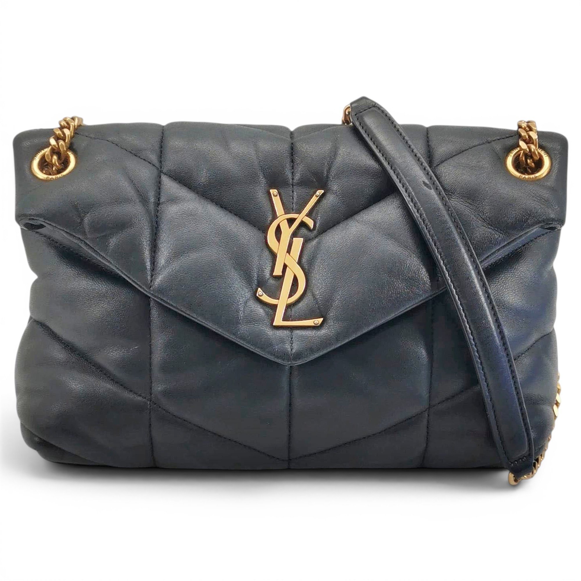 Loulou Puffer leather crossbody bag