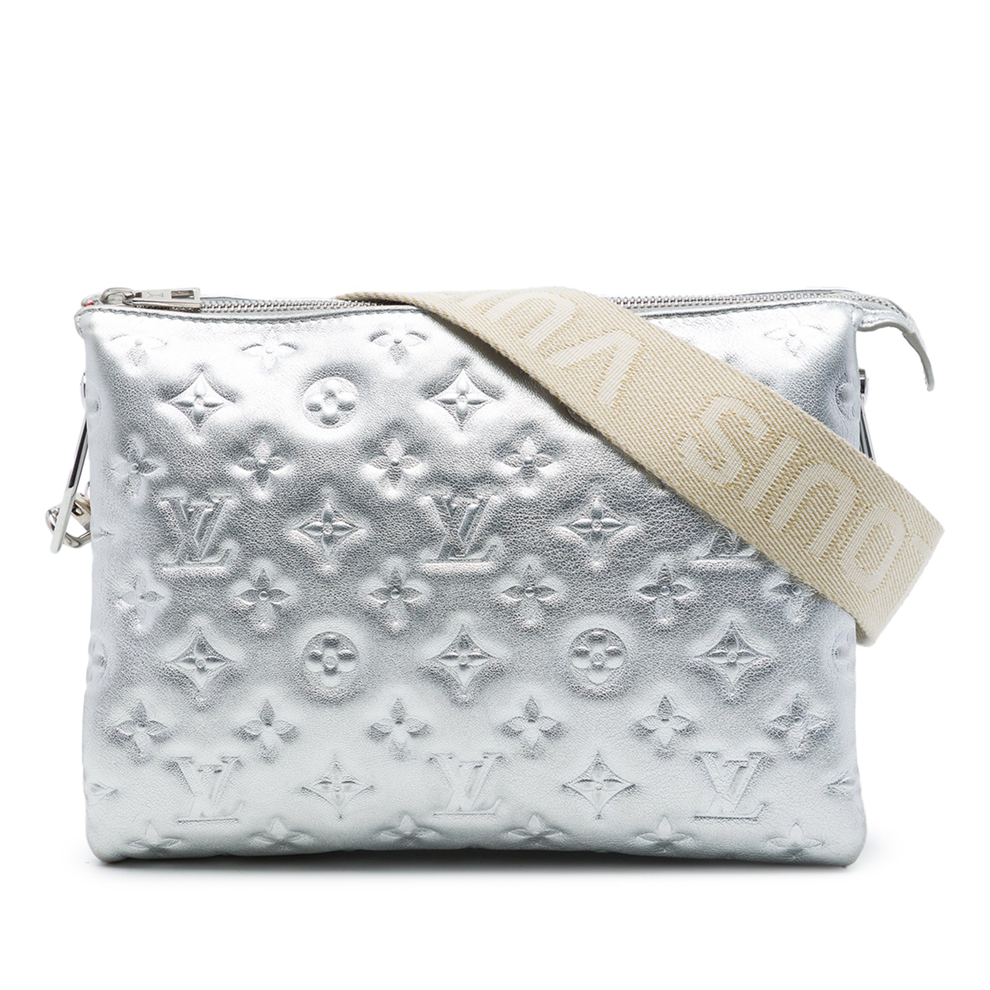 Coussin leather handbag