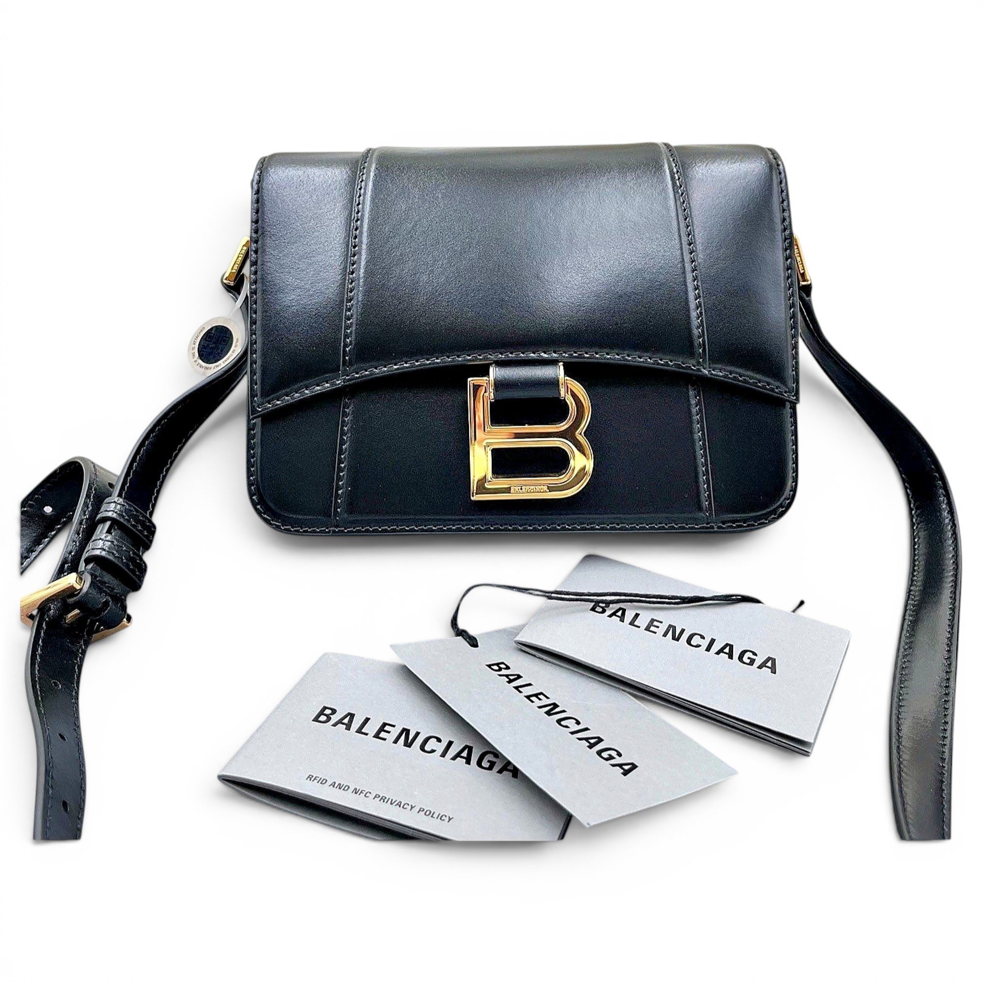 Balenciaga Hourglass leather crossbody bag