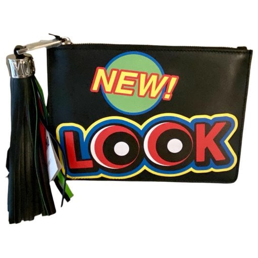 Moschino Leather clutch bag