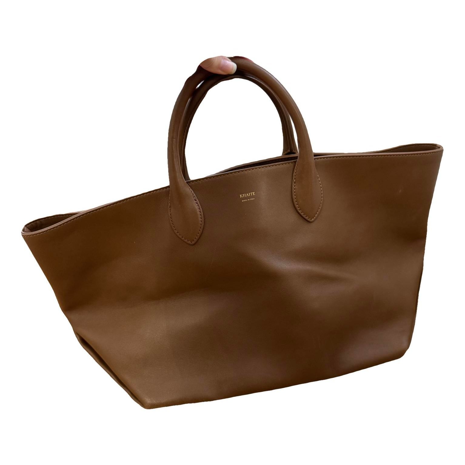 Khaite Leather travel bag