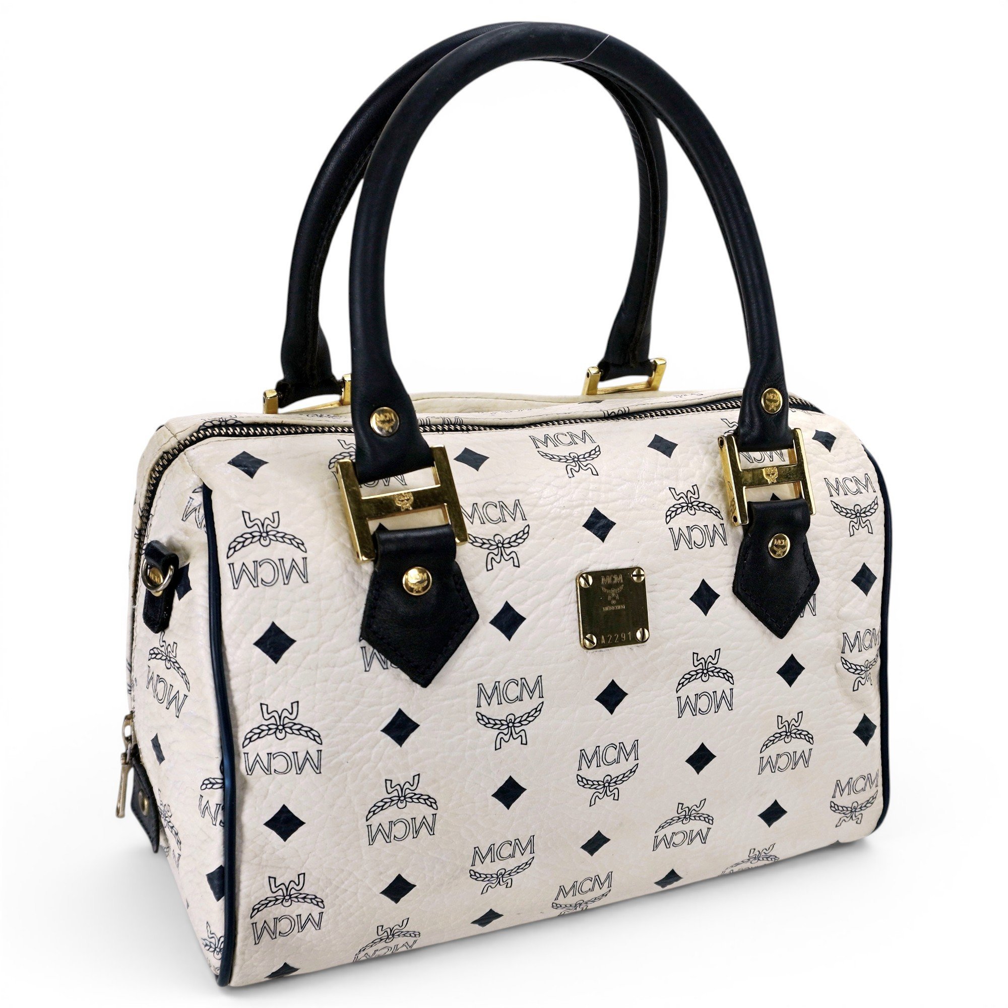 MCM Boston leather tote