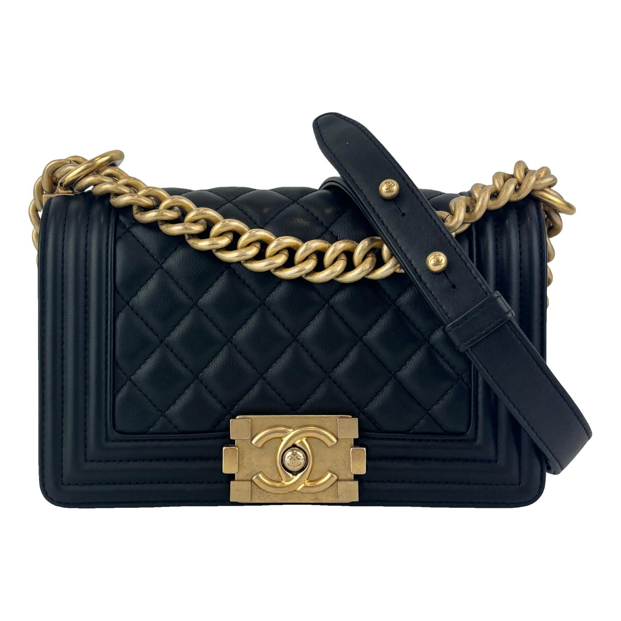 Boy leather crossbody bag