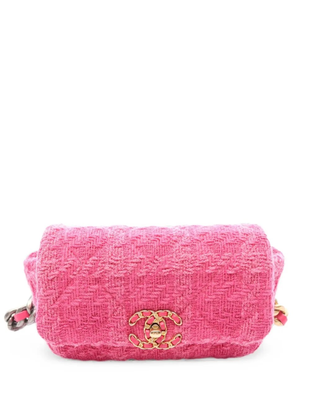 2019 19 tweed-effect belt bag