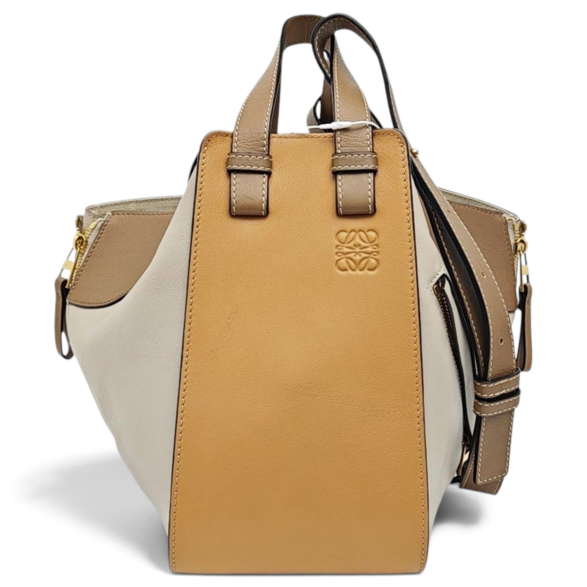Hammock leather handbag