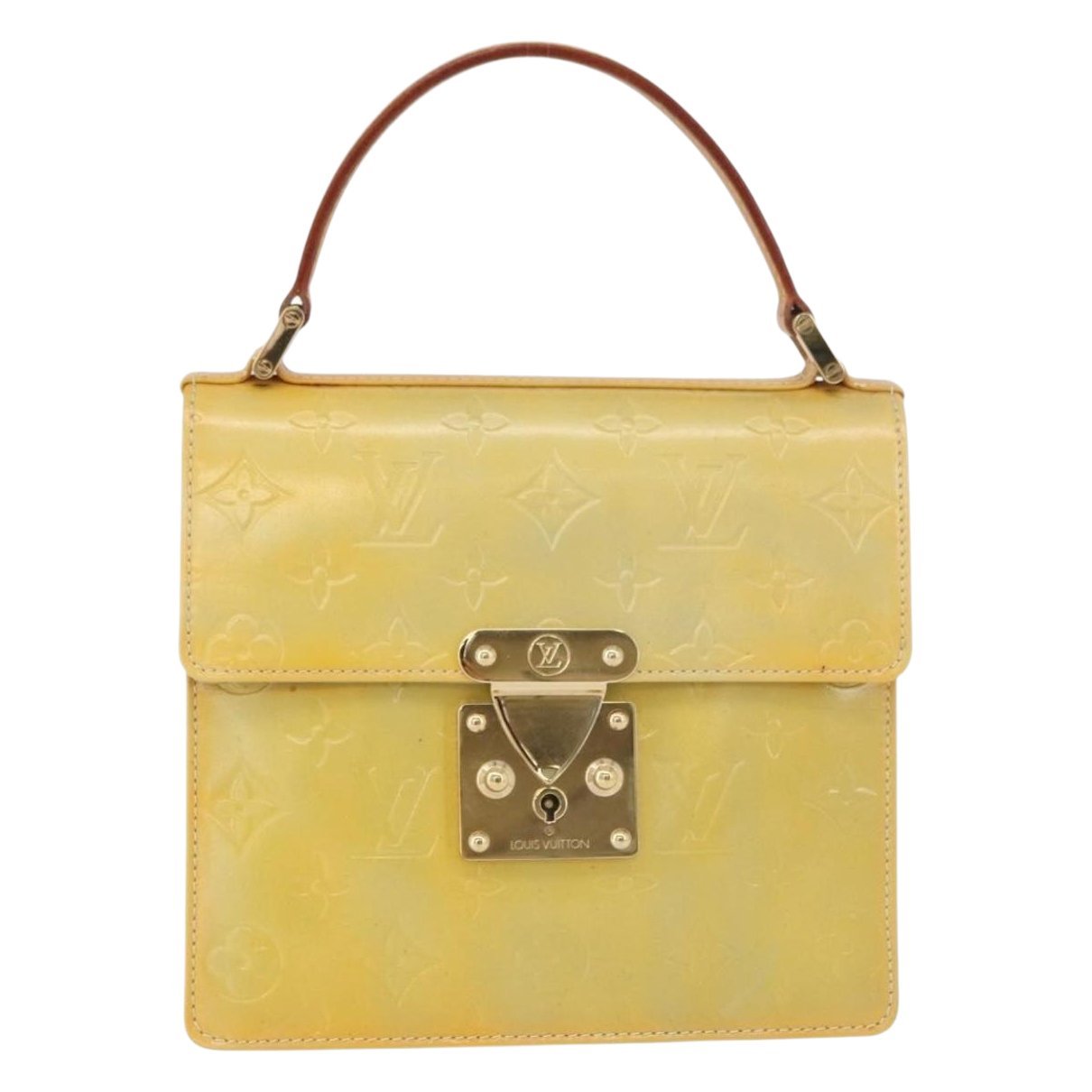 Spring street patent leather handbag
