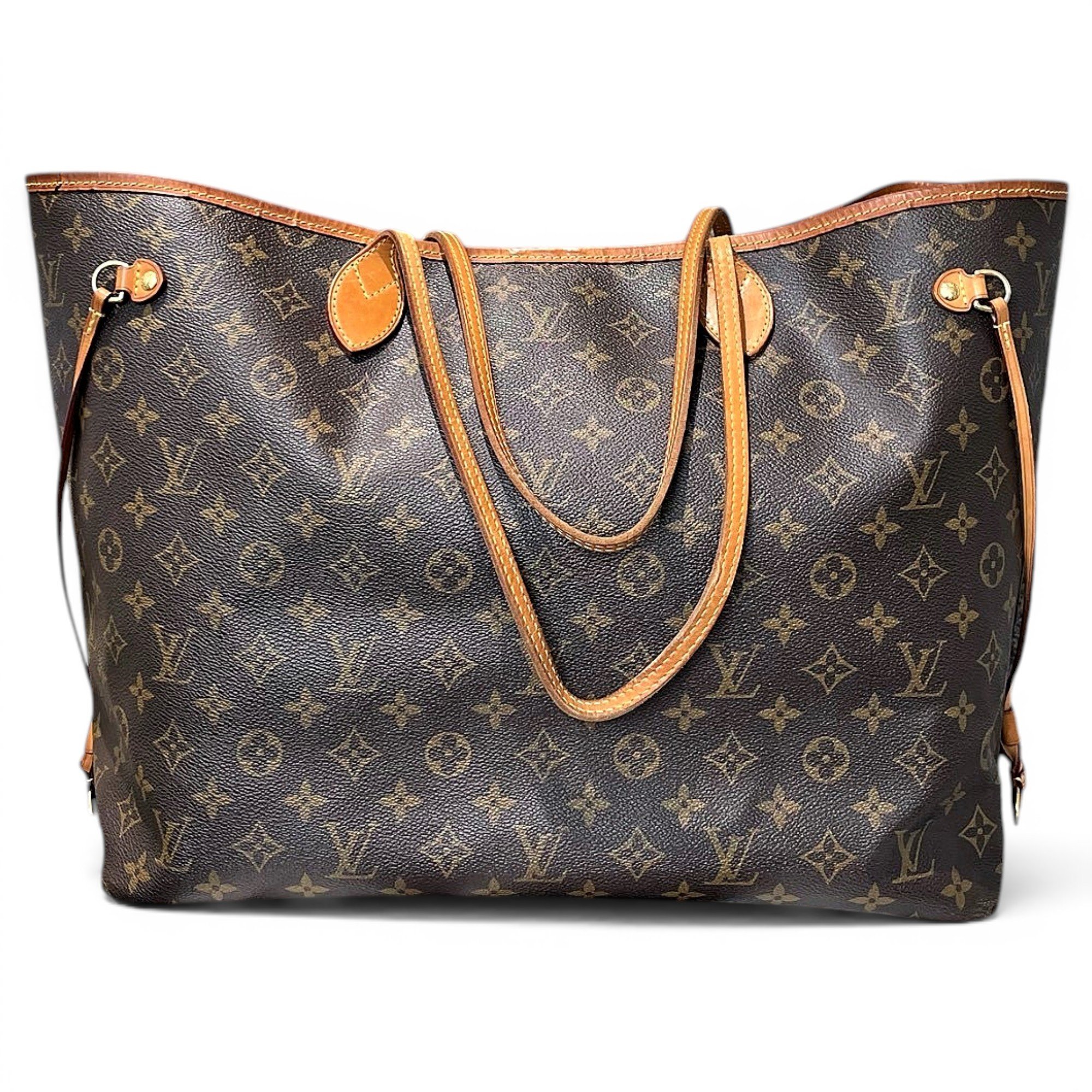Louis Vuitton Neverfull leather handbag