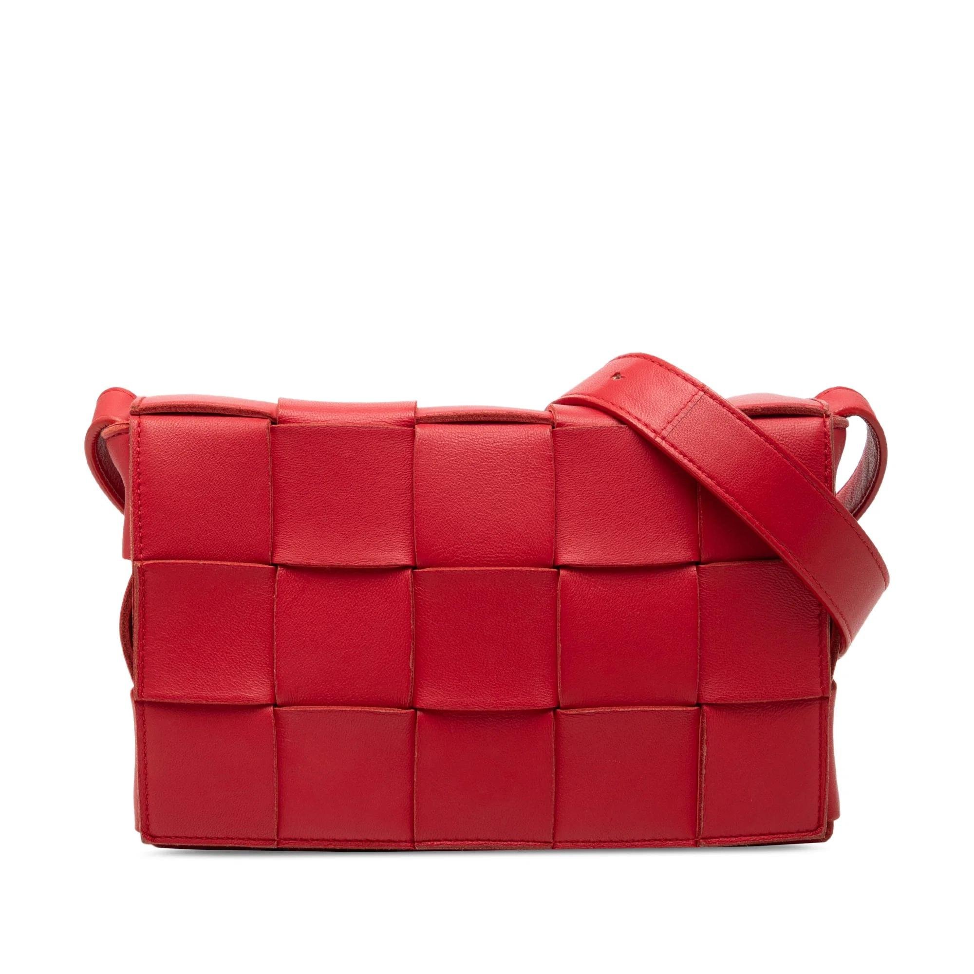 Cassette leather crossbody bag
