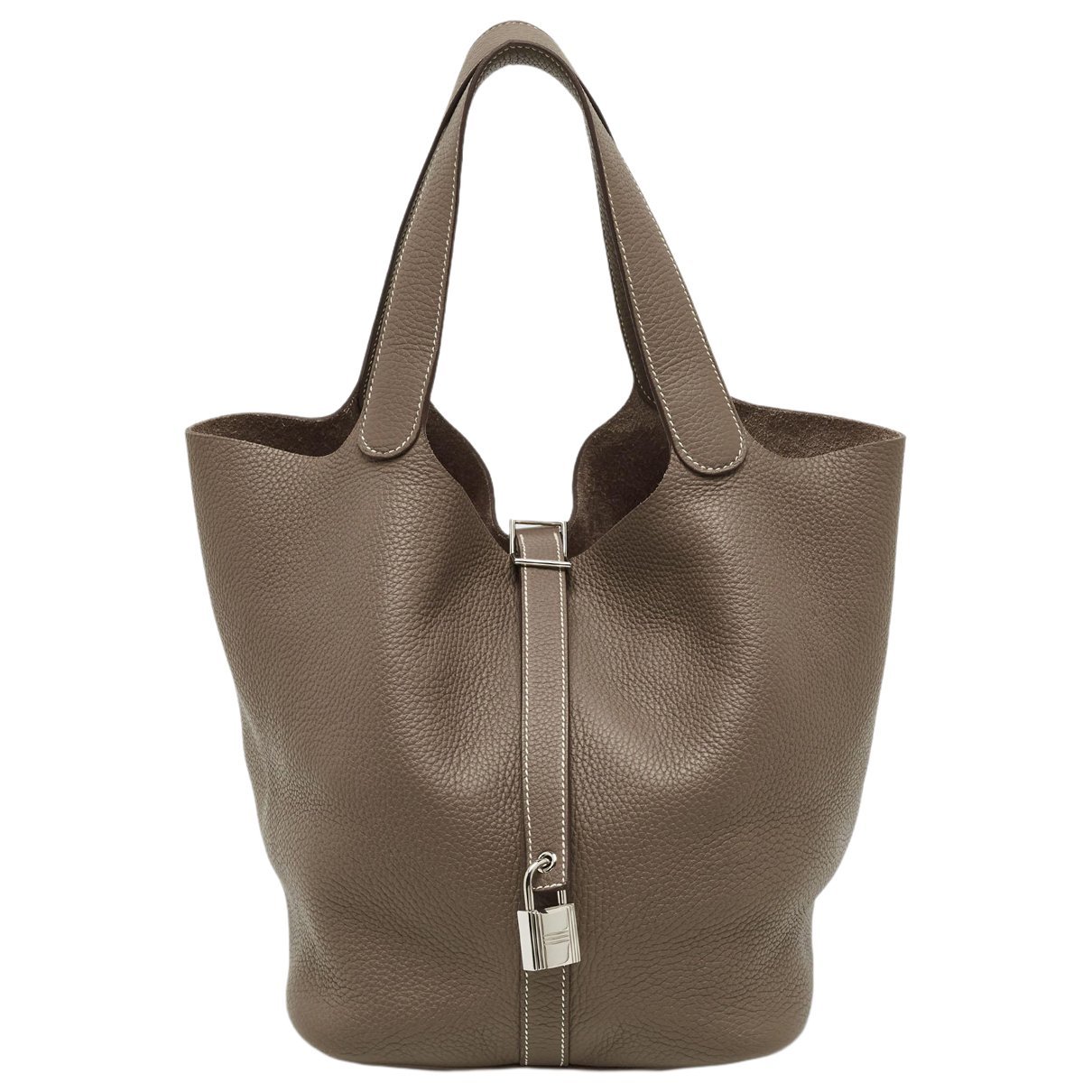 Picotin leather tote