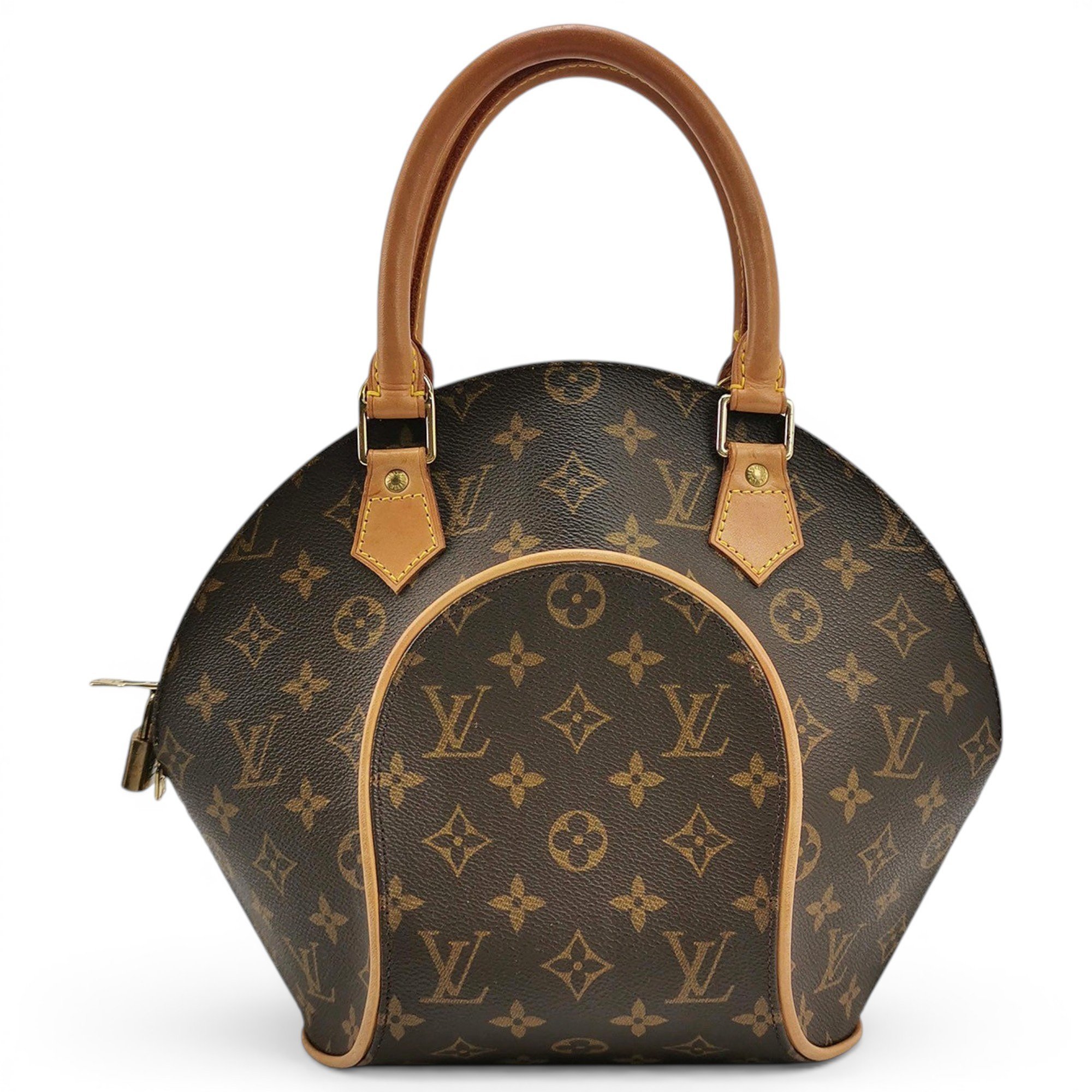 Ellipse leather tote