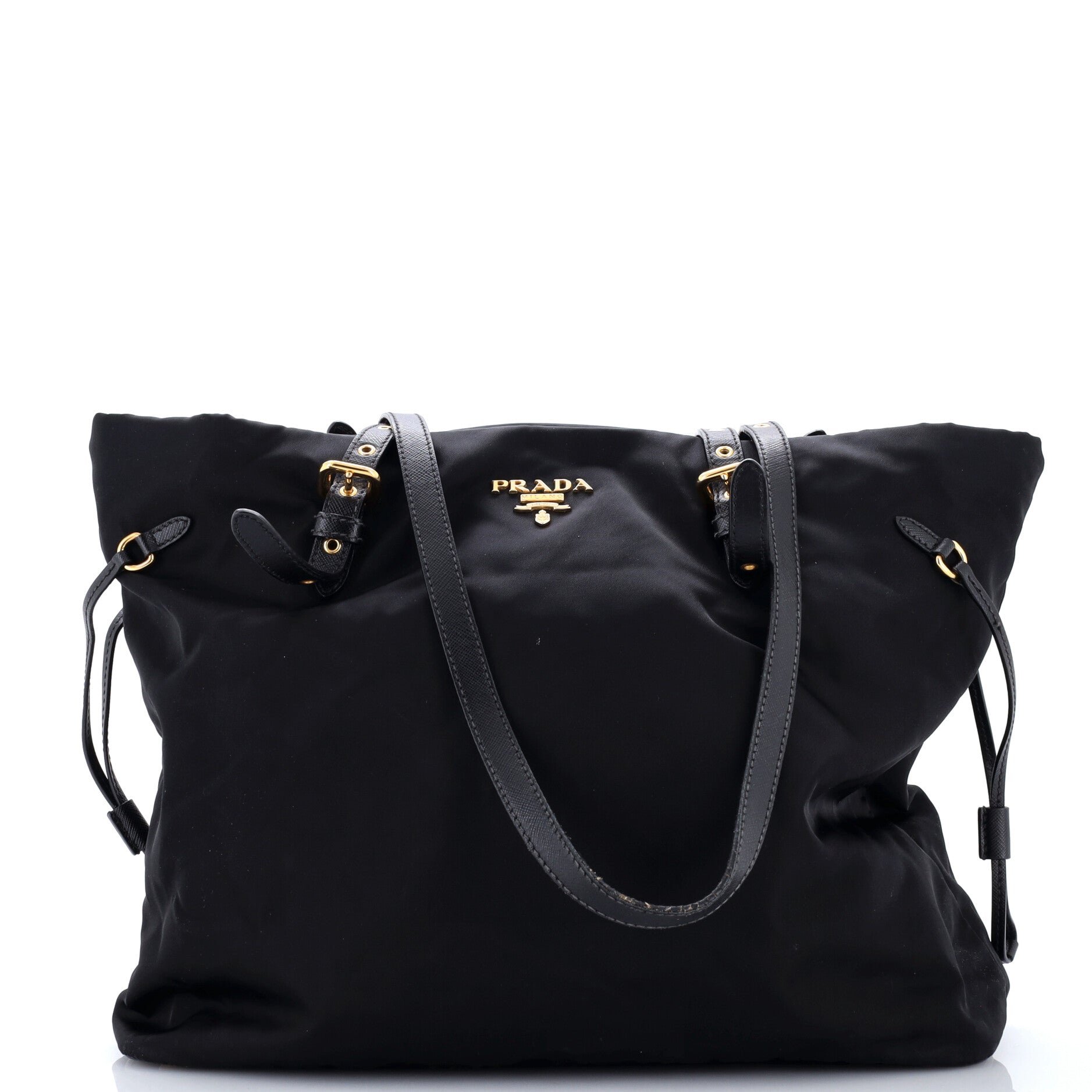 Belted Tote Tessuto and Leather Medium