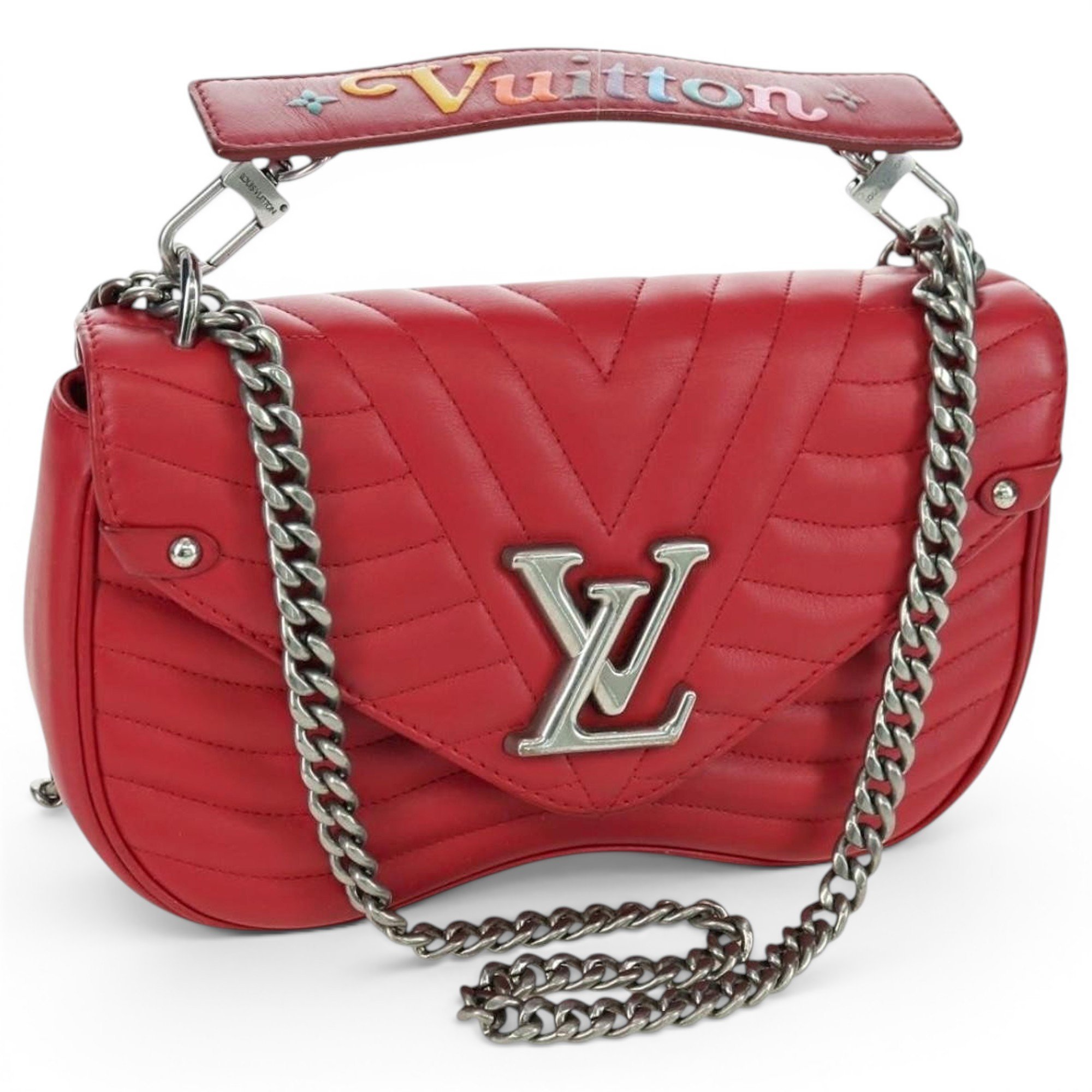 Chain bag leather handbag