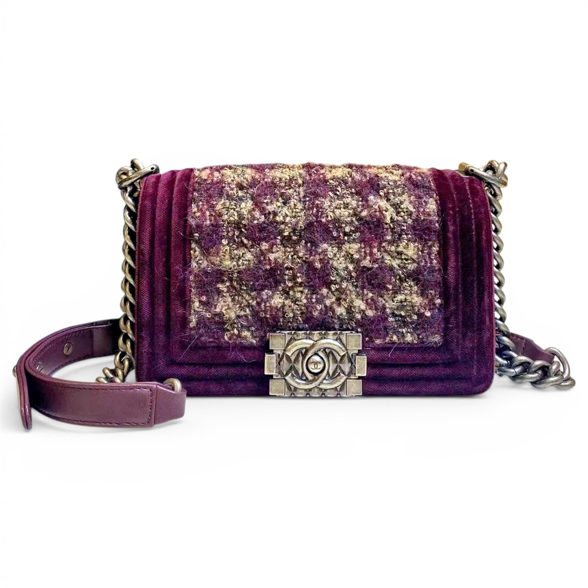 Boy tweed crossbody bag