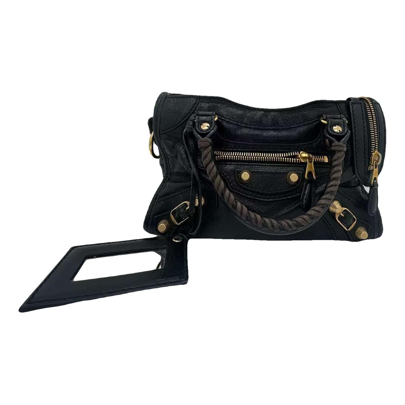 Classic Metalic leather handbag